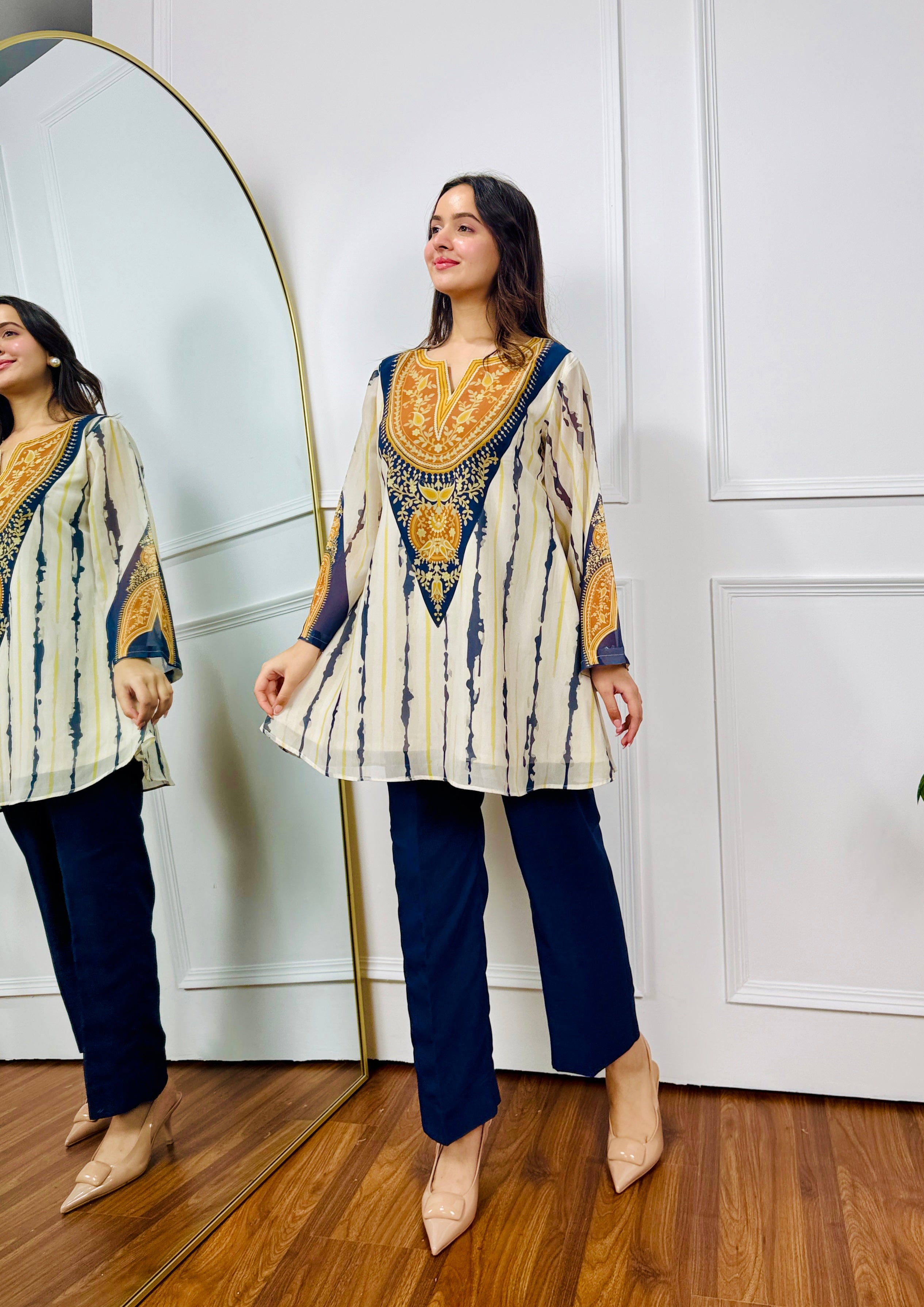 Lunar Indigo Festive Kurta Set