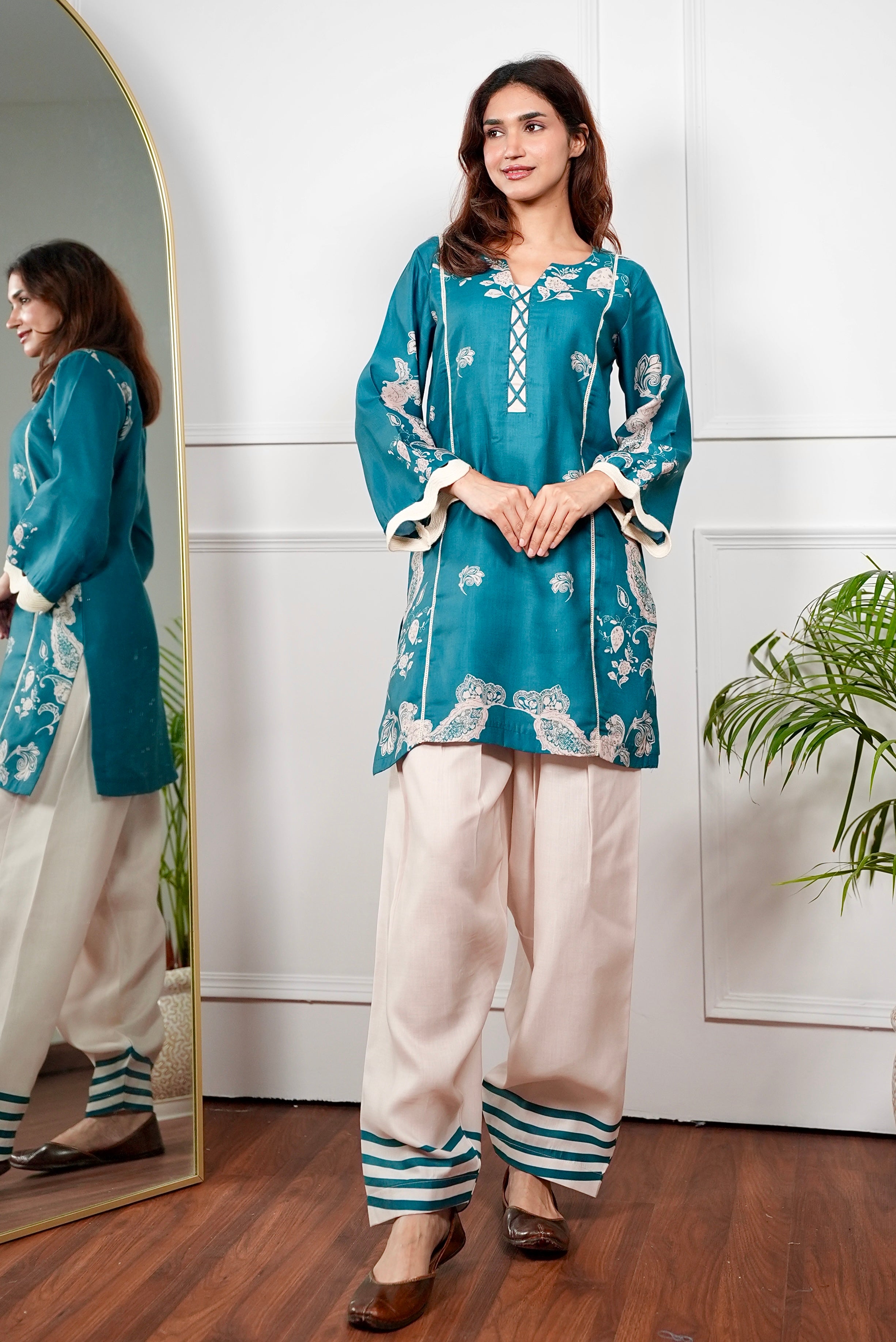 Emerald Paisley Kurta Set