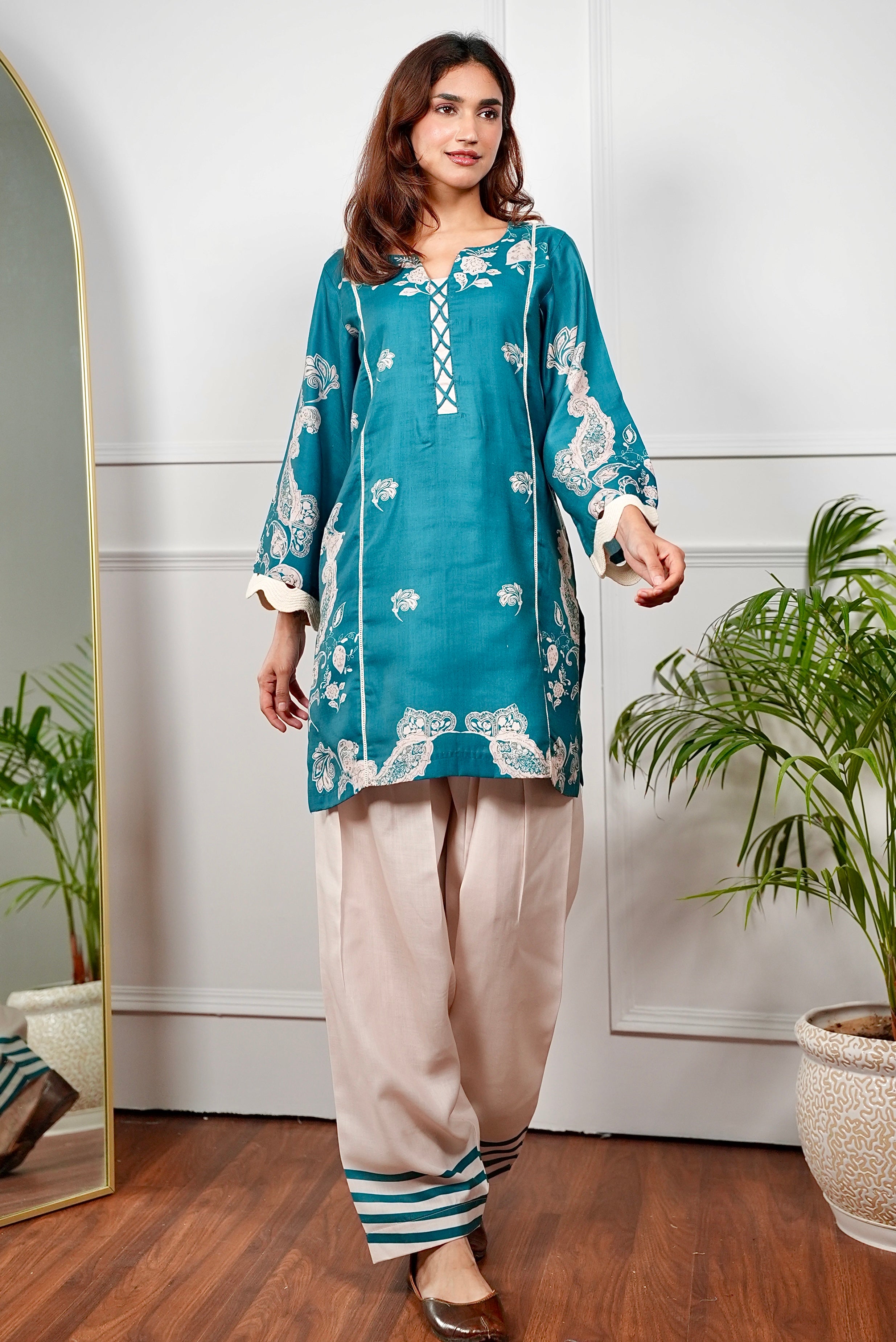 Emerald Paisley Kurta Set