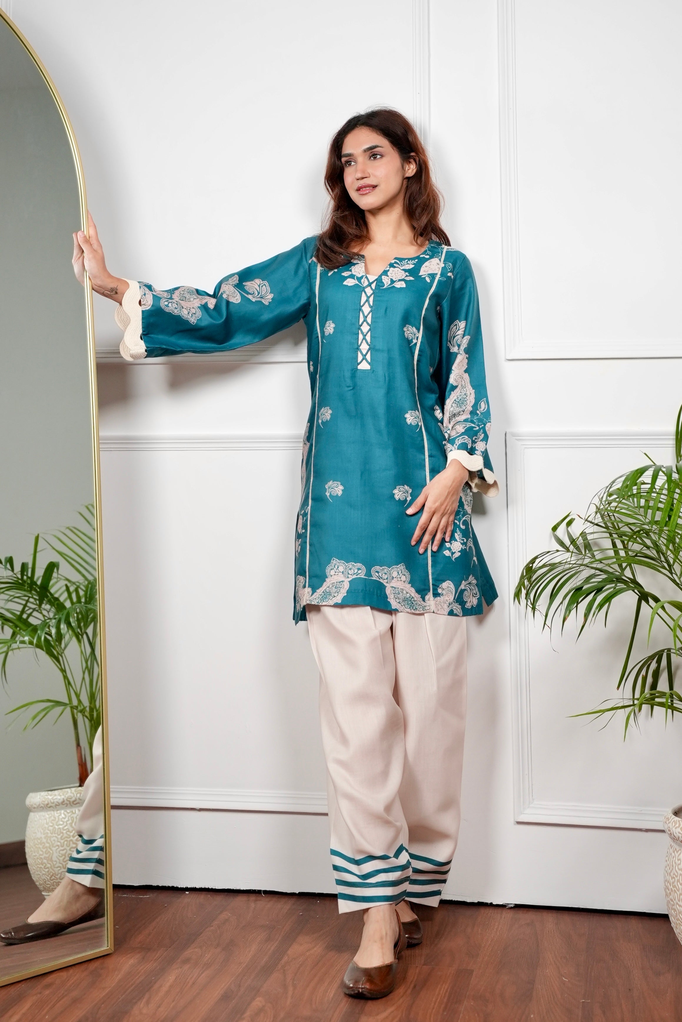 Emerald Paisley Kurta Set