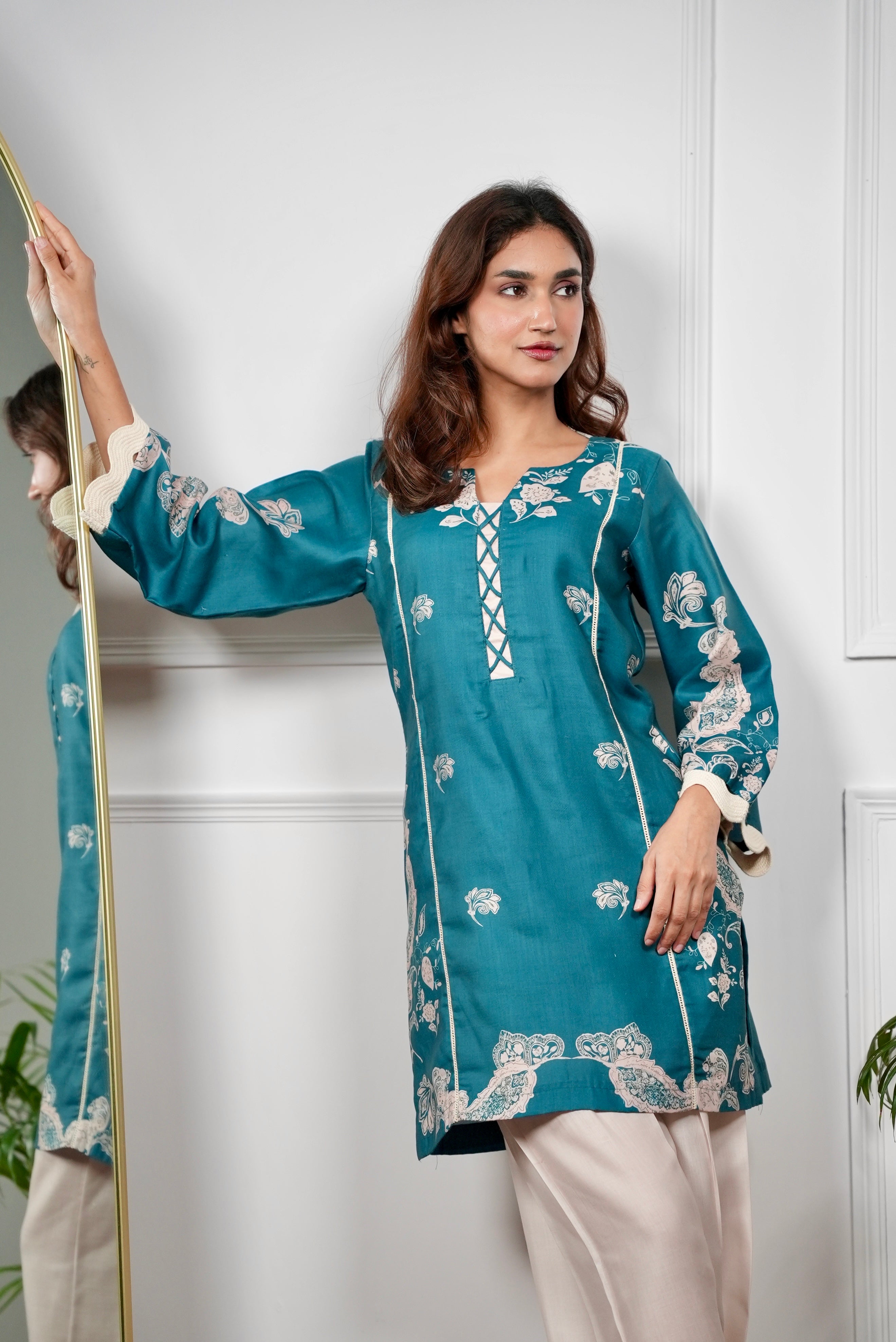 Emerald Paisley Kurta Set