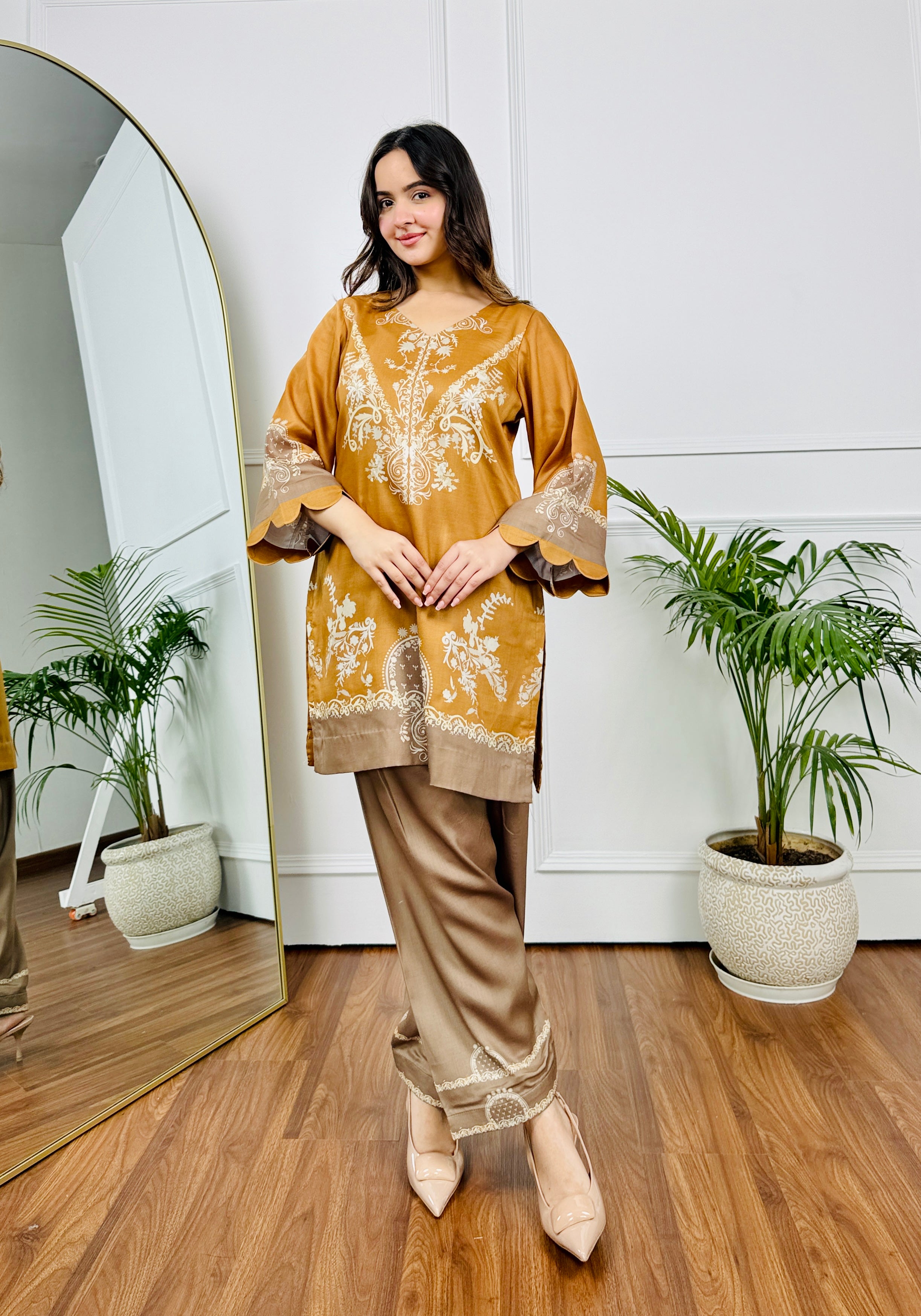 Mustard Mirage Kurta Set