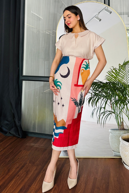 Palm Paradise Skirt Set