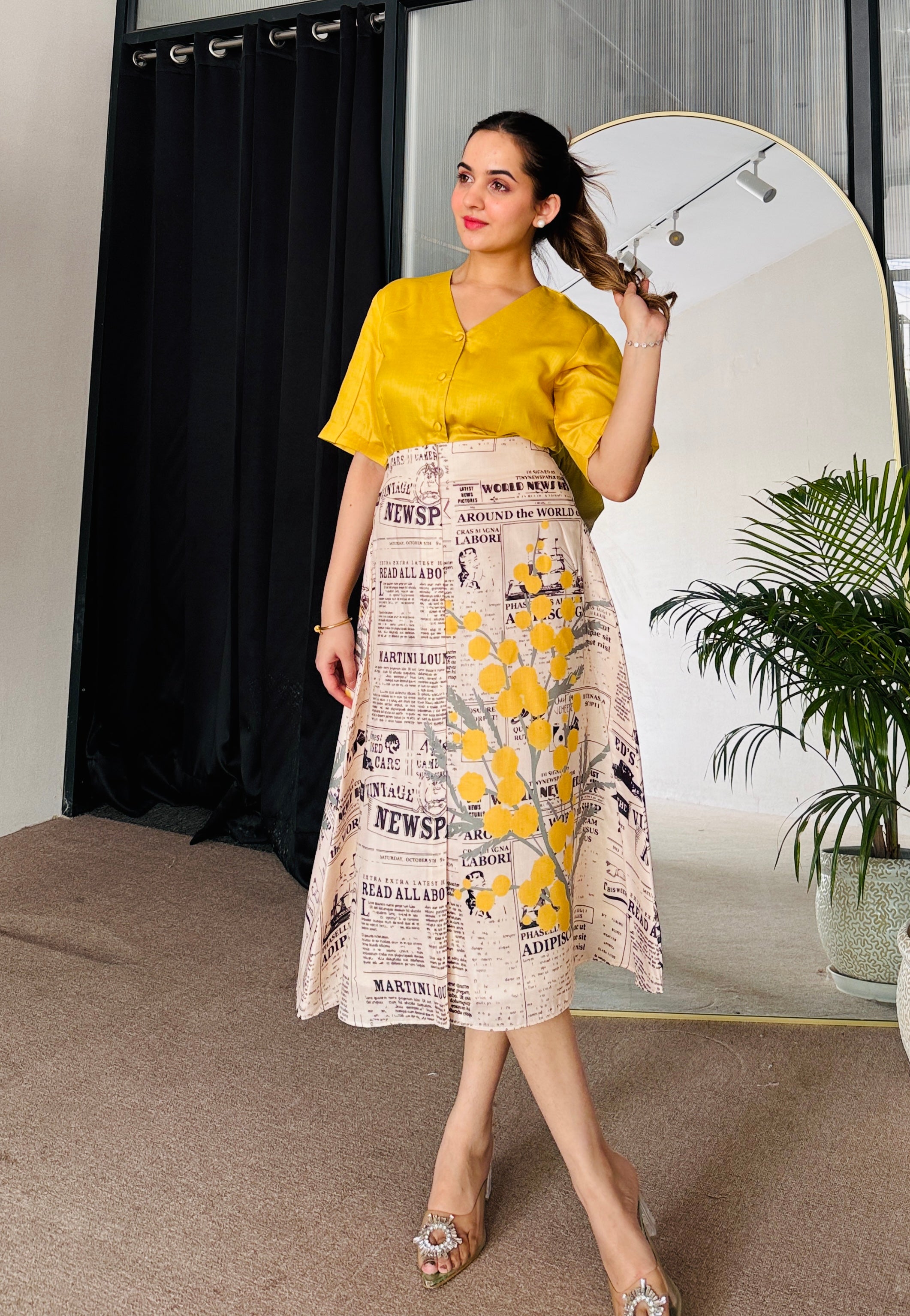 Sunset Swirl Skirt Set