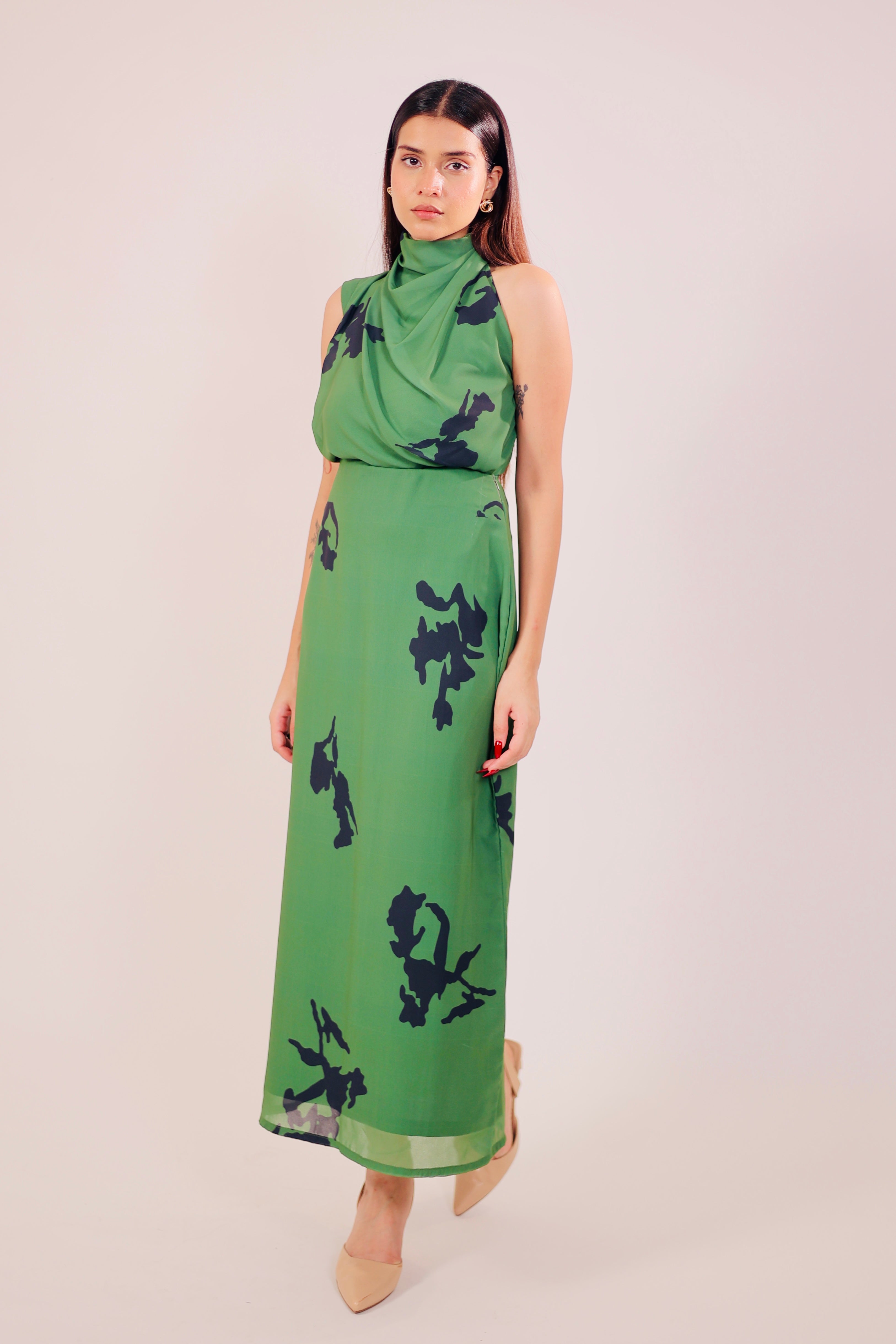 Green Envy Skirt Set