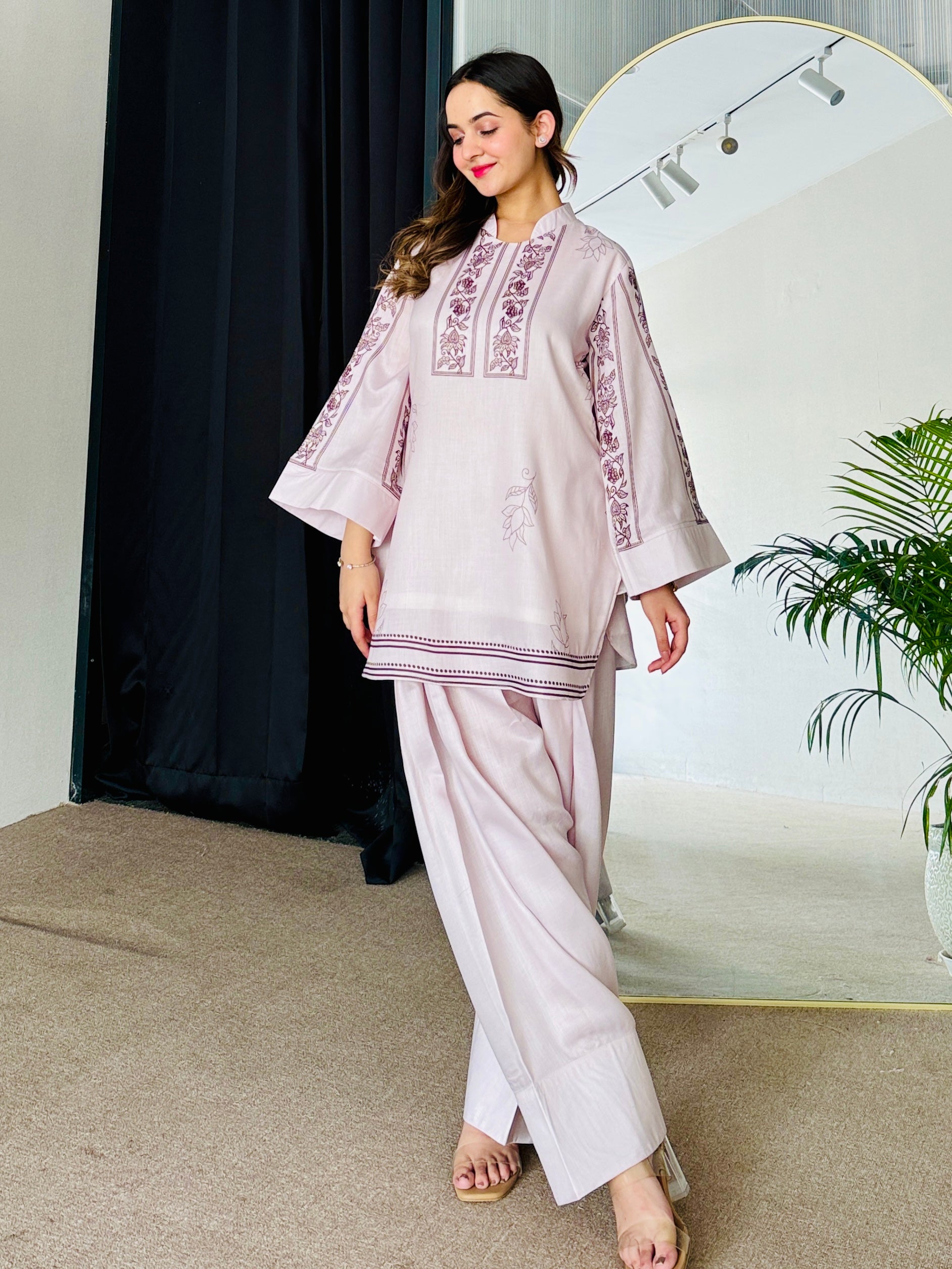 Dusky Petal Kurta Set