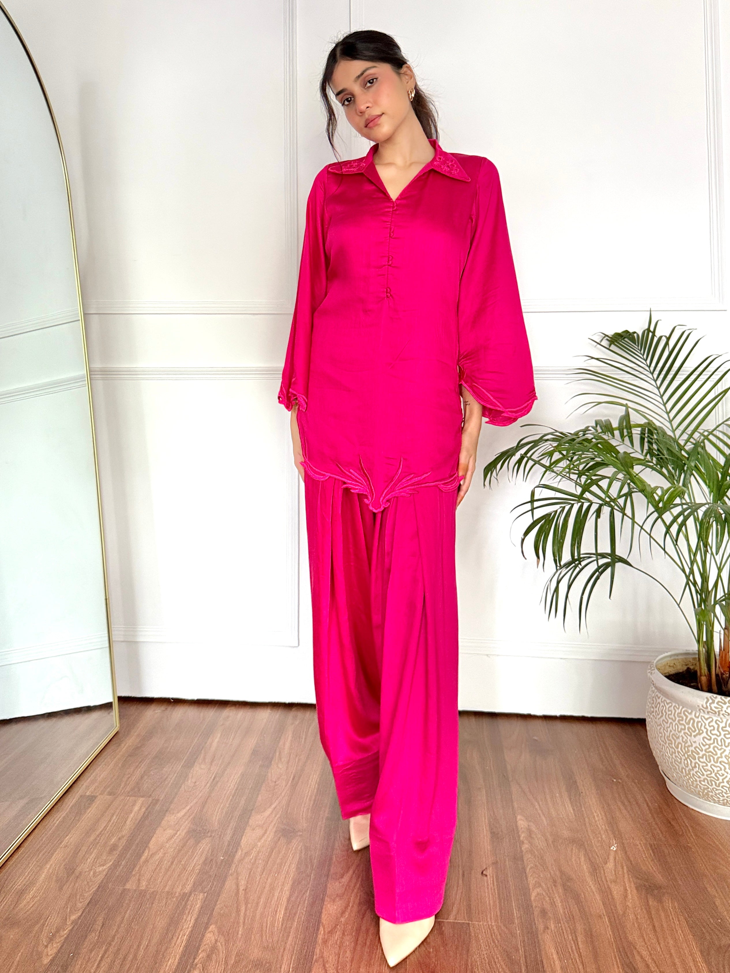 Fuchsia Noor Farshi Salwaar Set