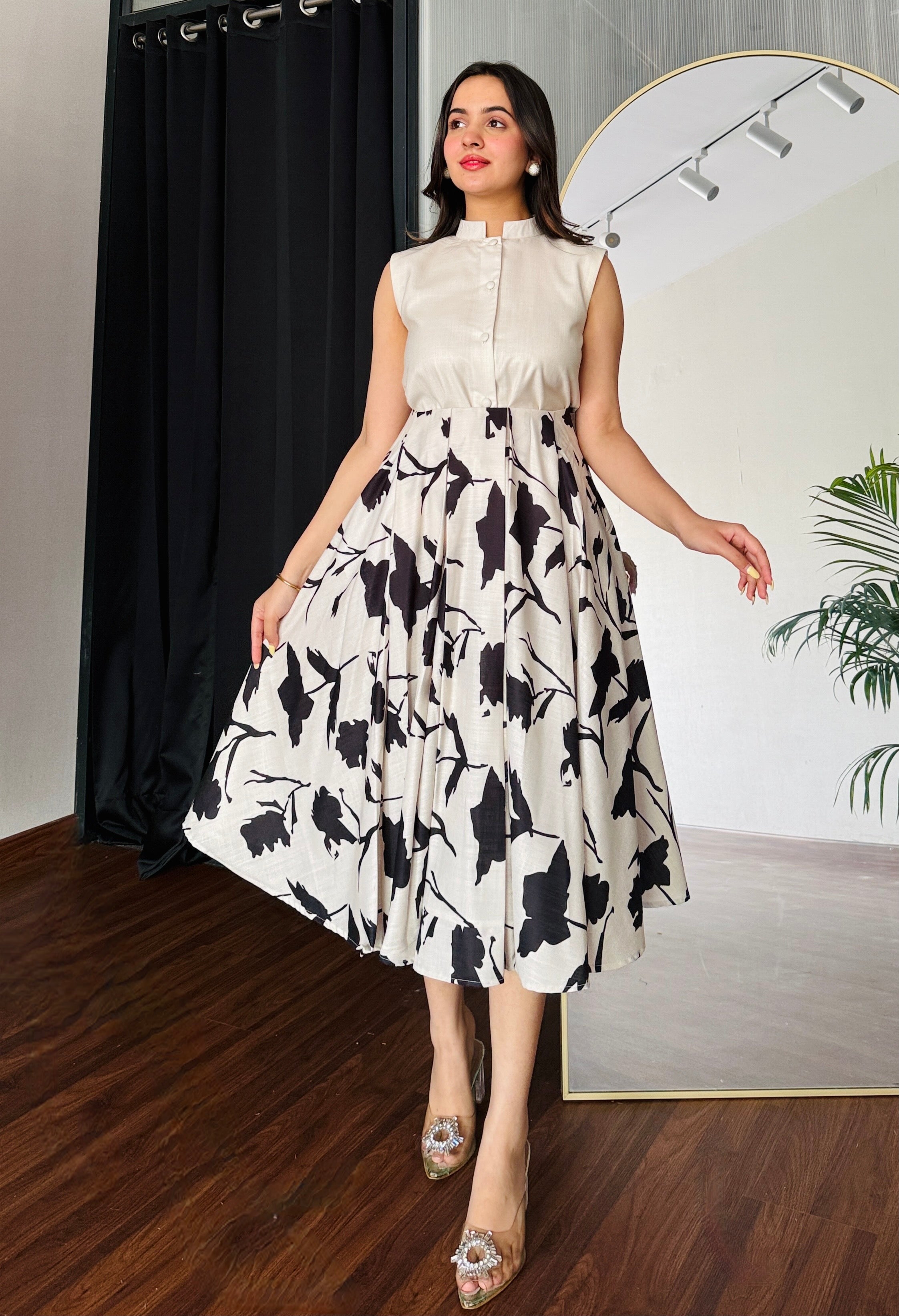 Dual Drama Skirt Set