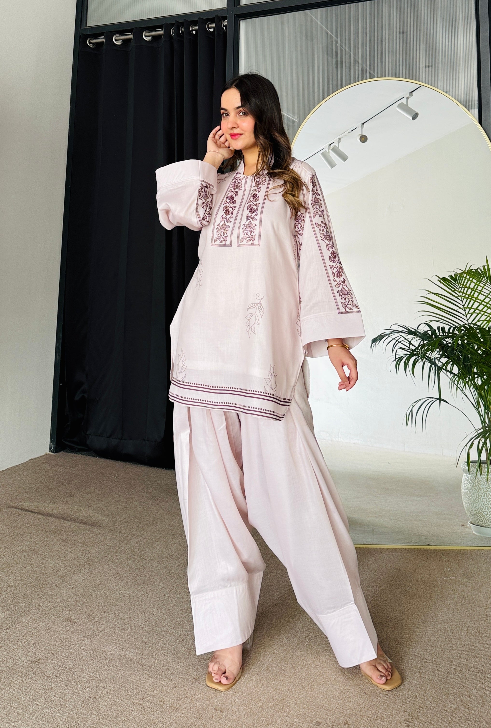 Dusky Petal Kurta Set