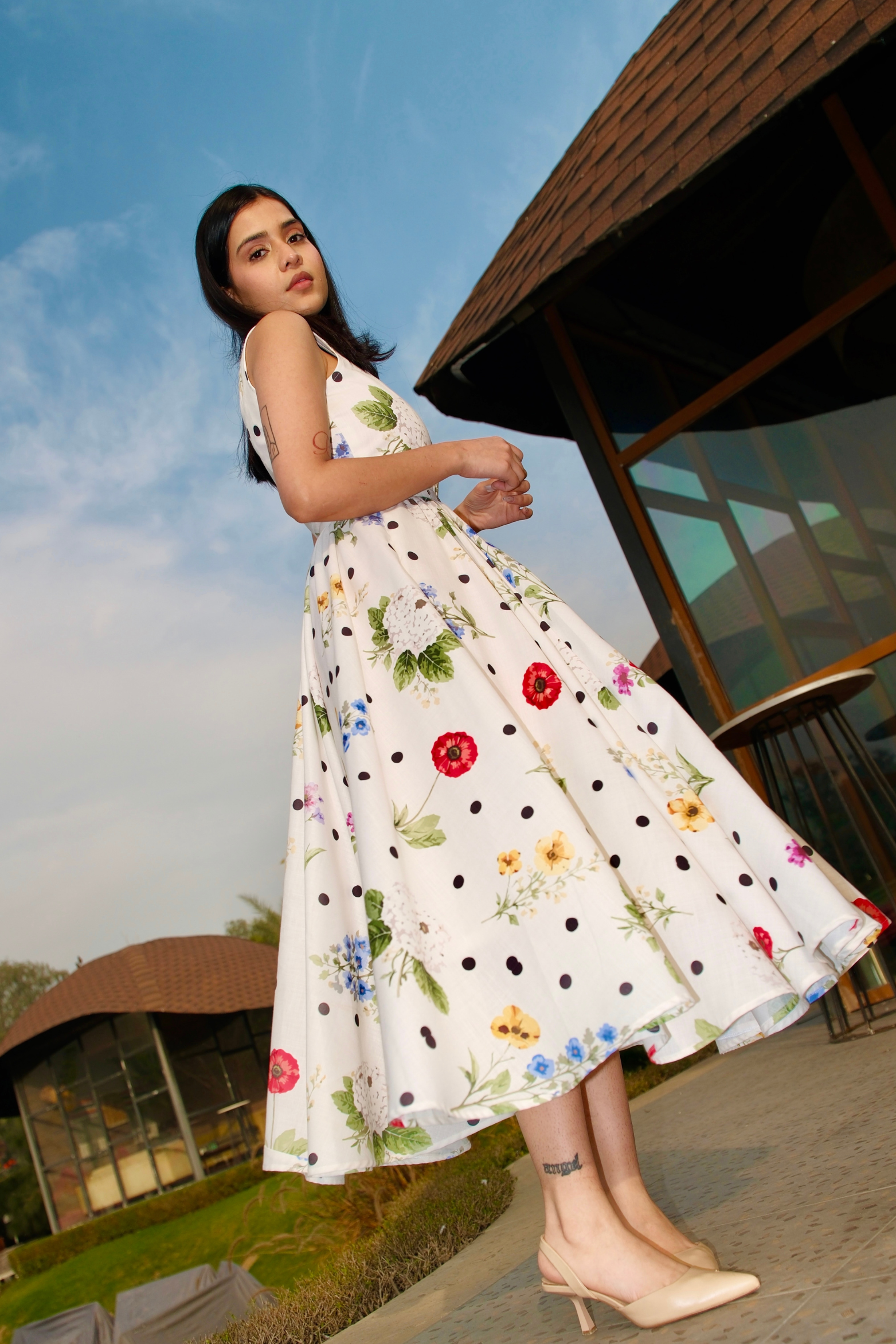 Lily Grace Floral Midi Dress