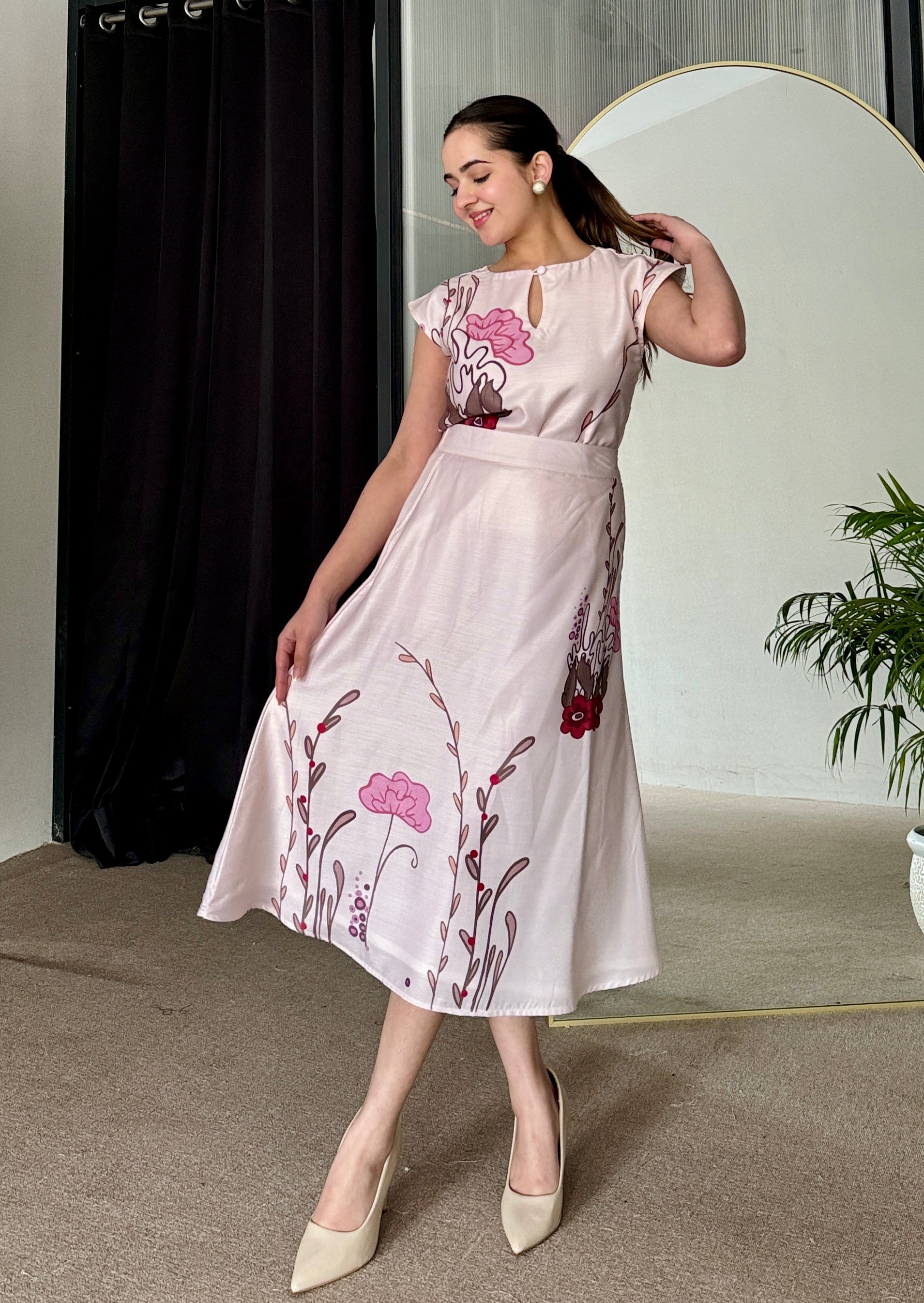 Blush Bloom Skirt Set