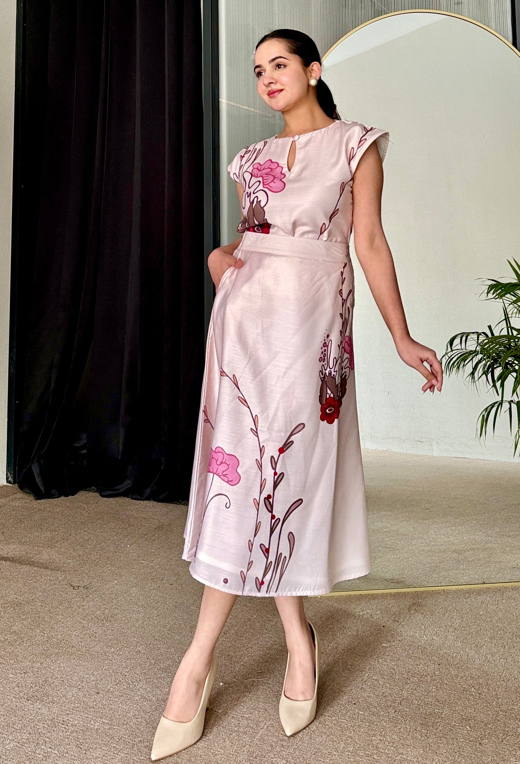 Blush Bloom Skirt Set