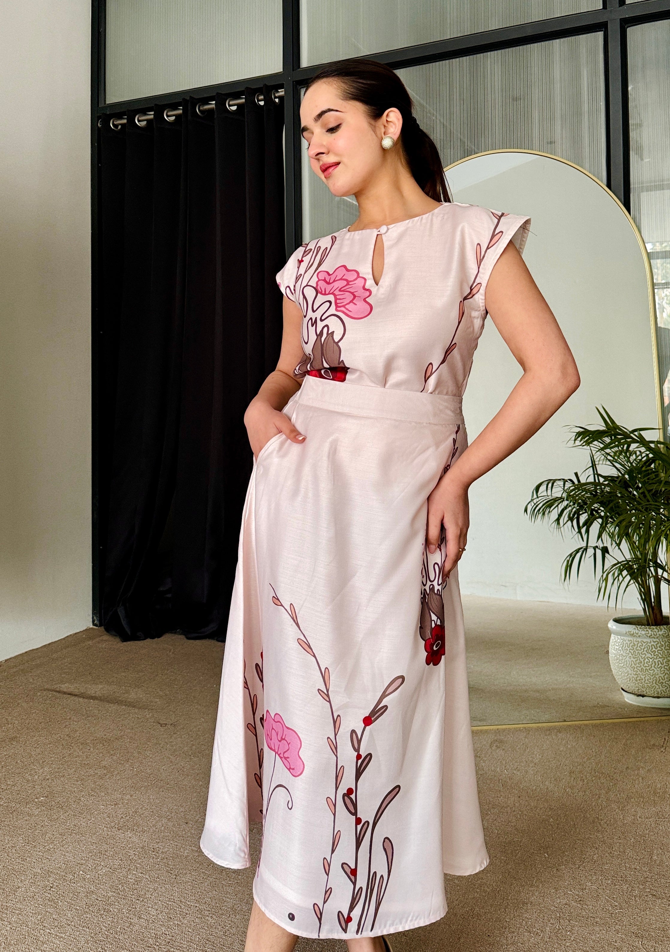 Blush Bloom Skirt Set