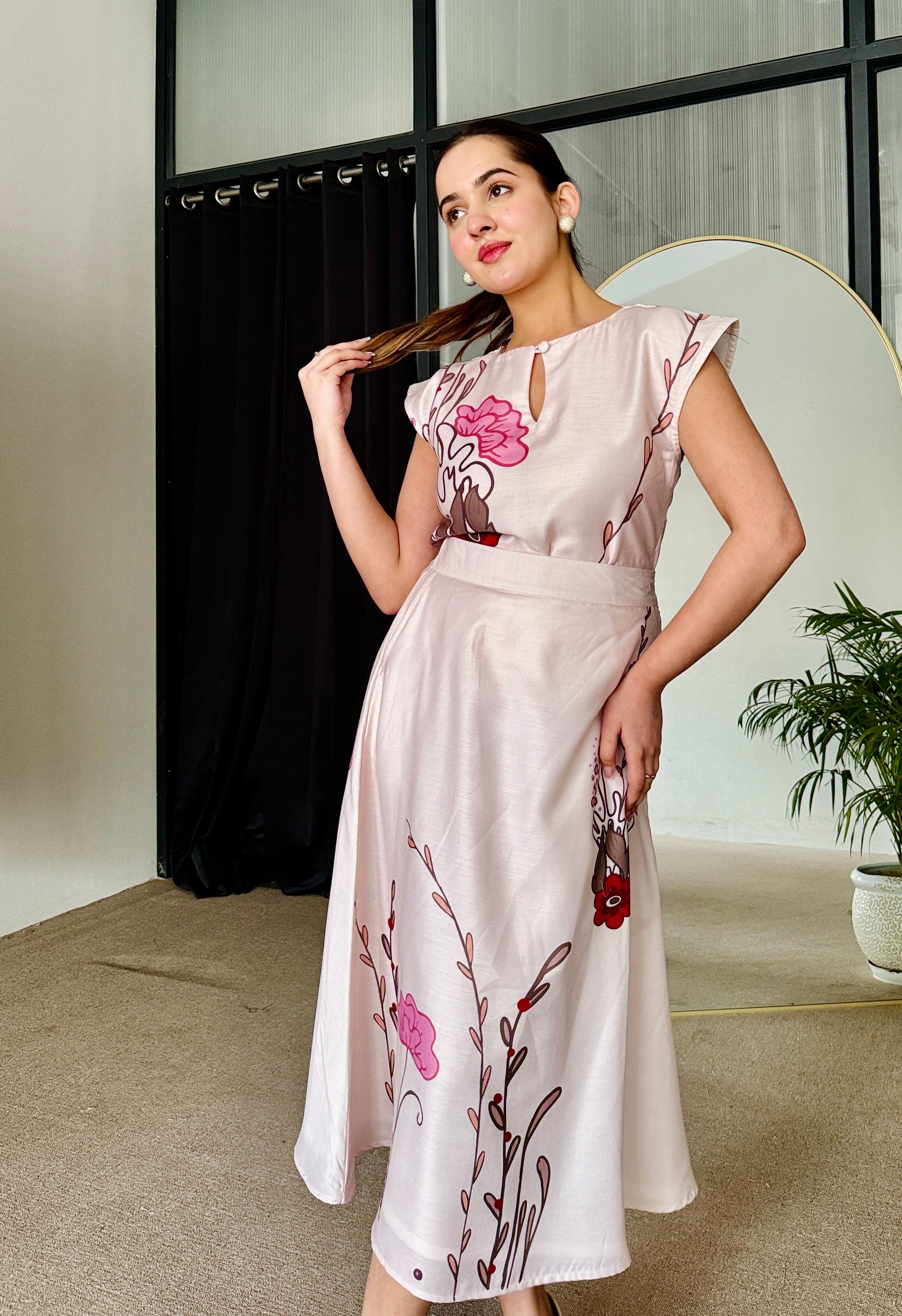 Blush Bloom Skirt Set