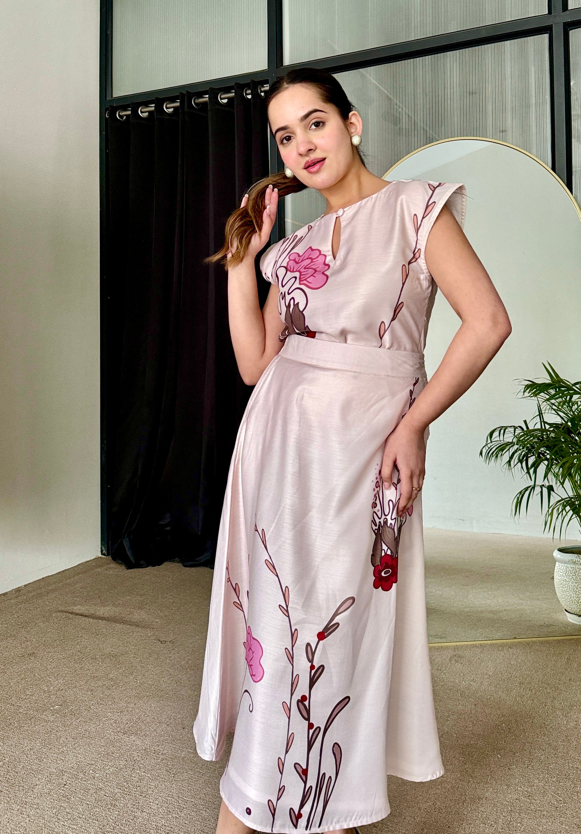 Blush Bloom Skirt Set