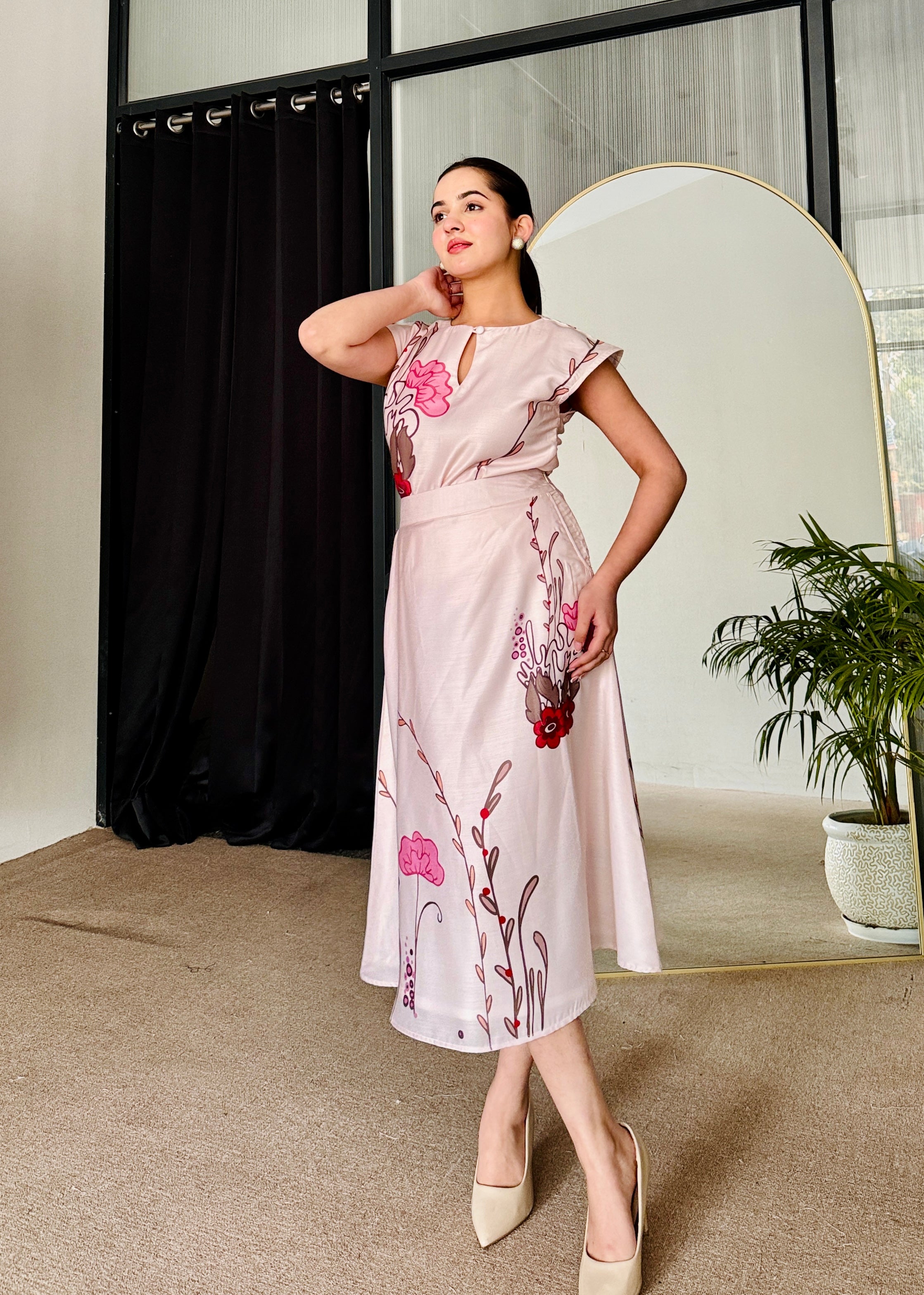 Blush Bloom Skirt Set