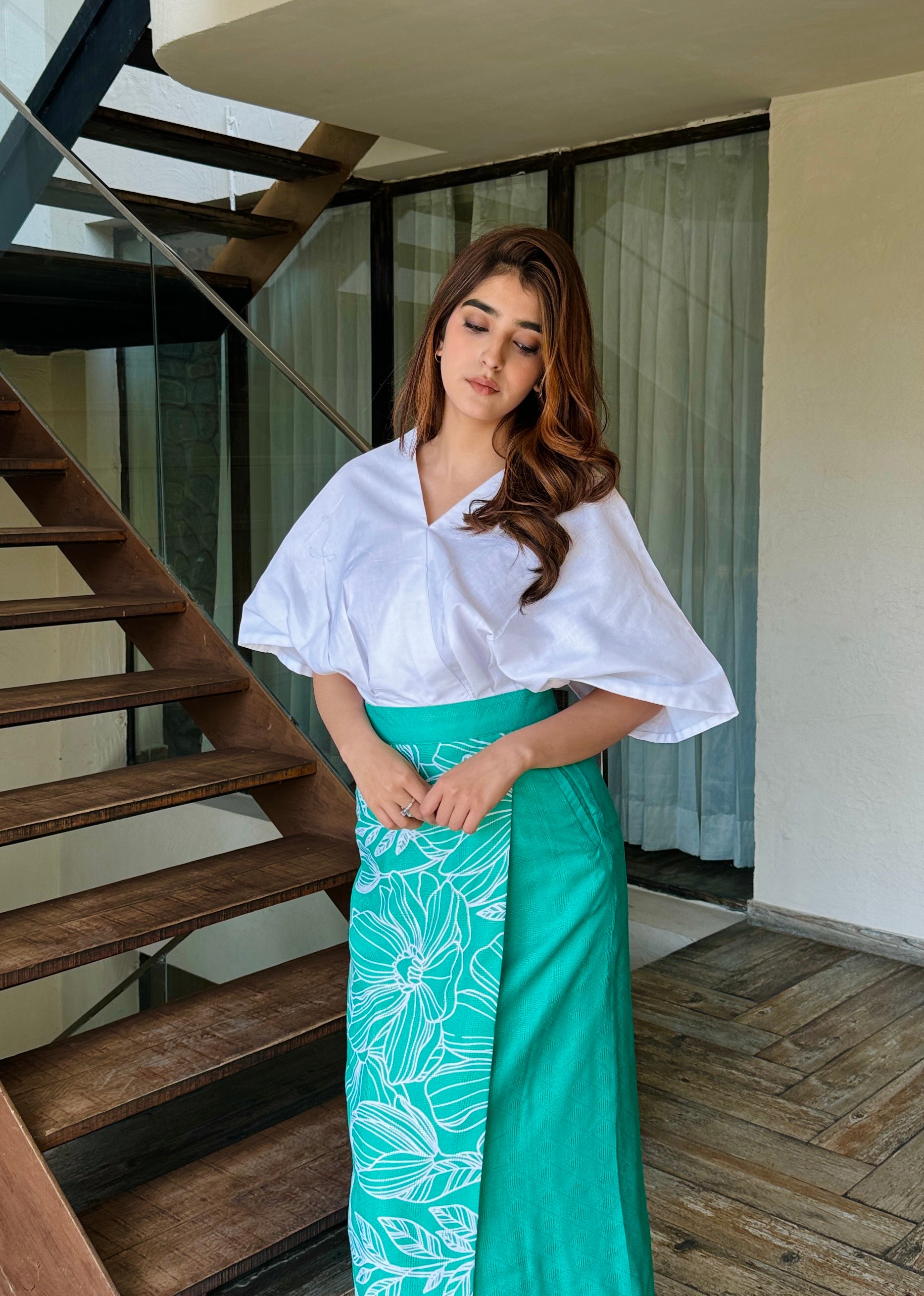 Montana Green Skirt Set