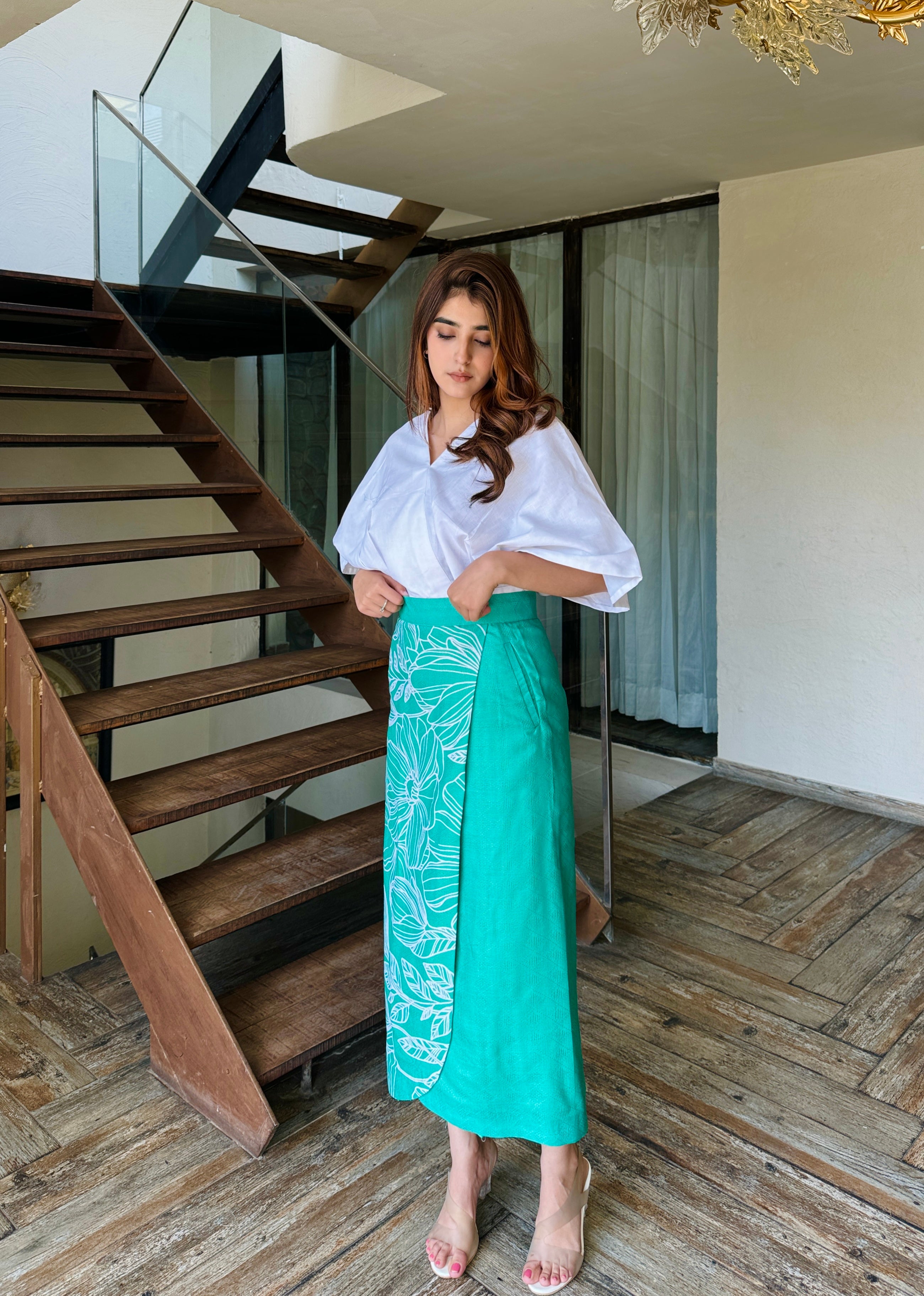 Montana Green Skirt Set