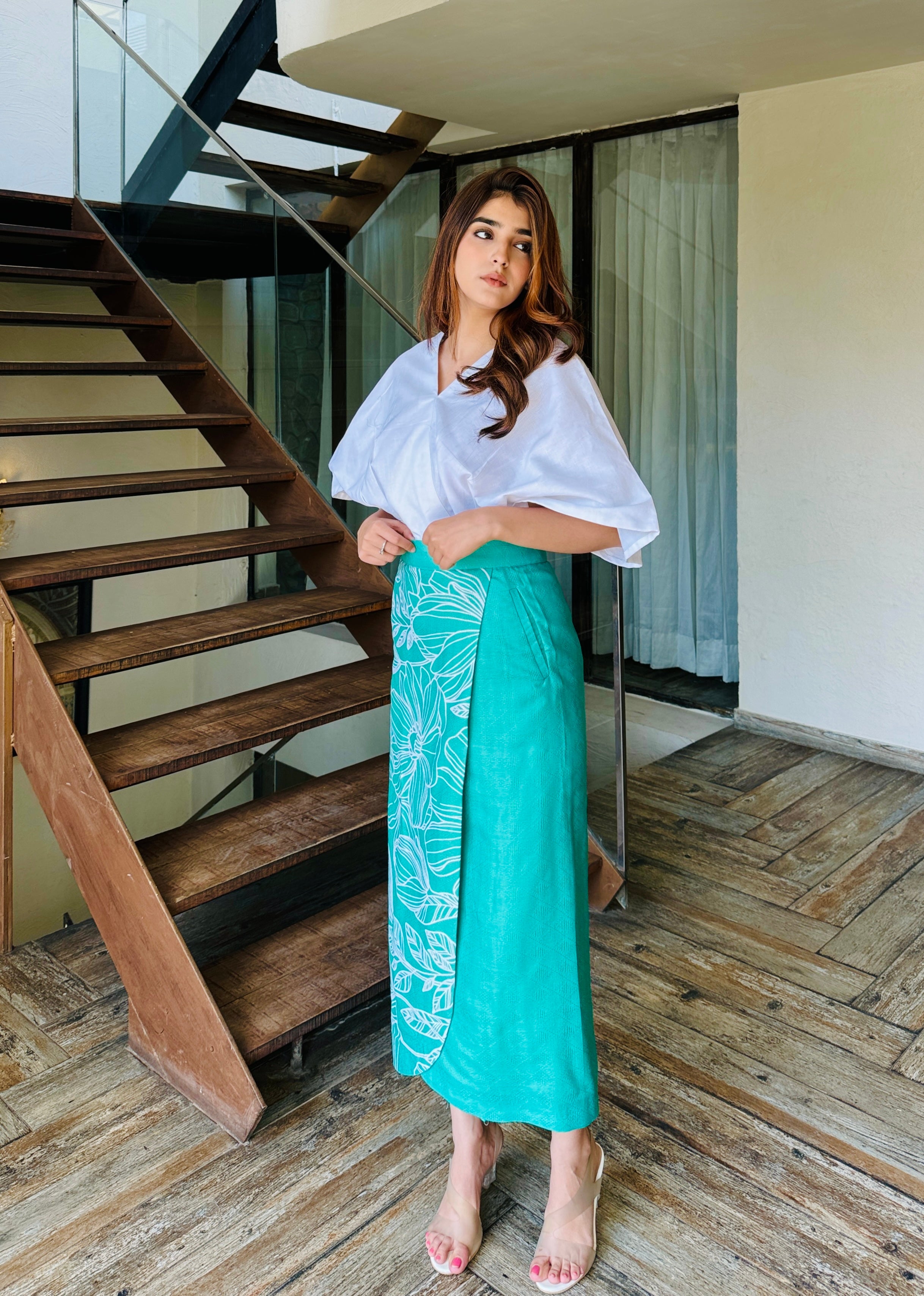 Montana Green Skirt Set