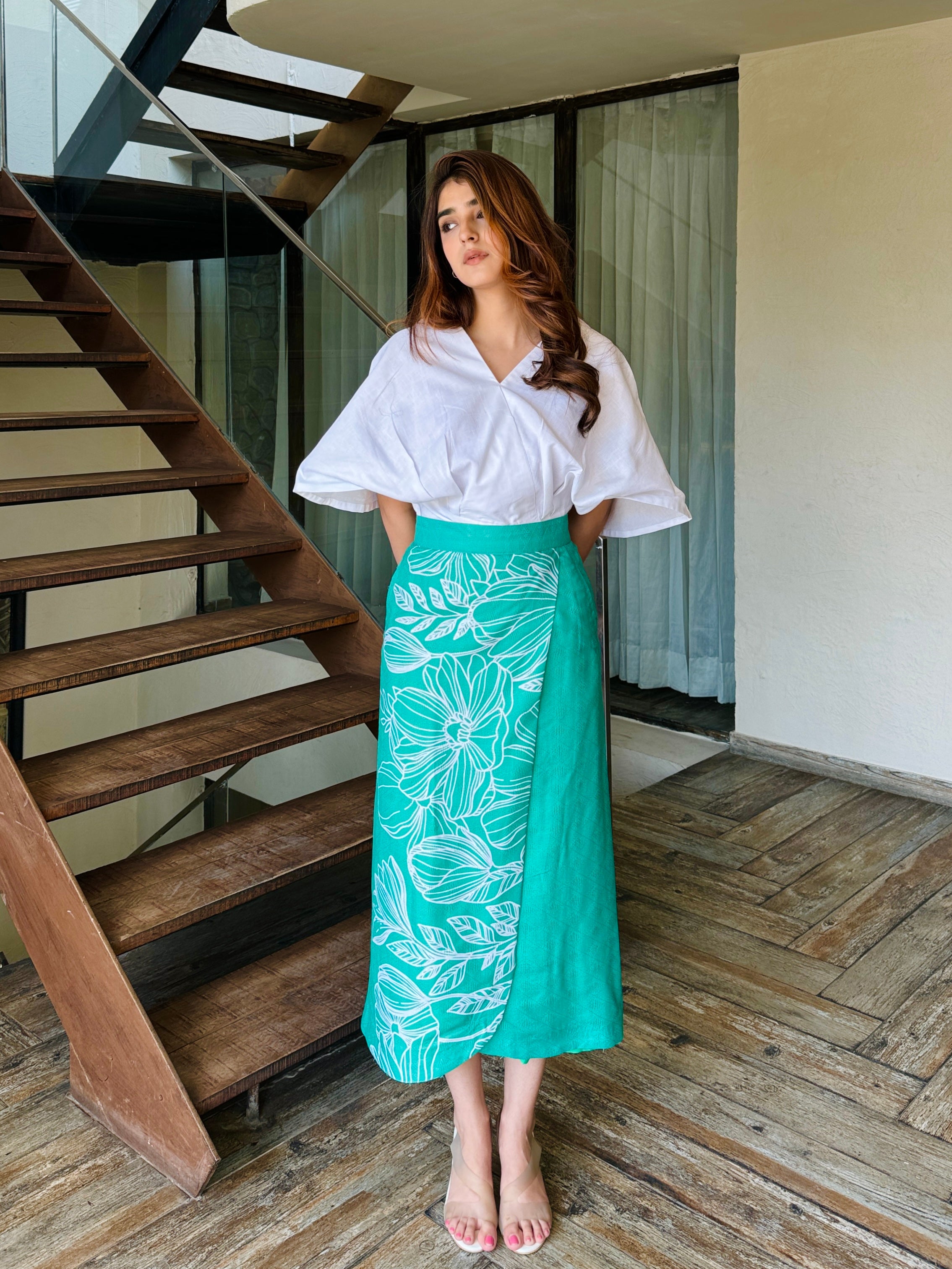 Montana Green Skirt Set