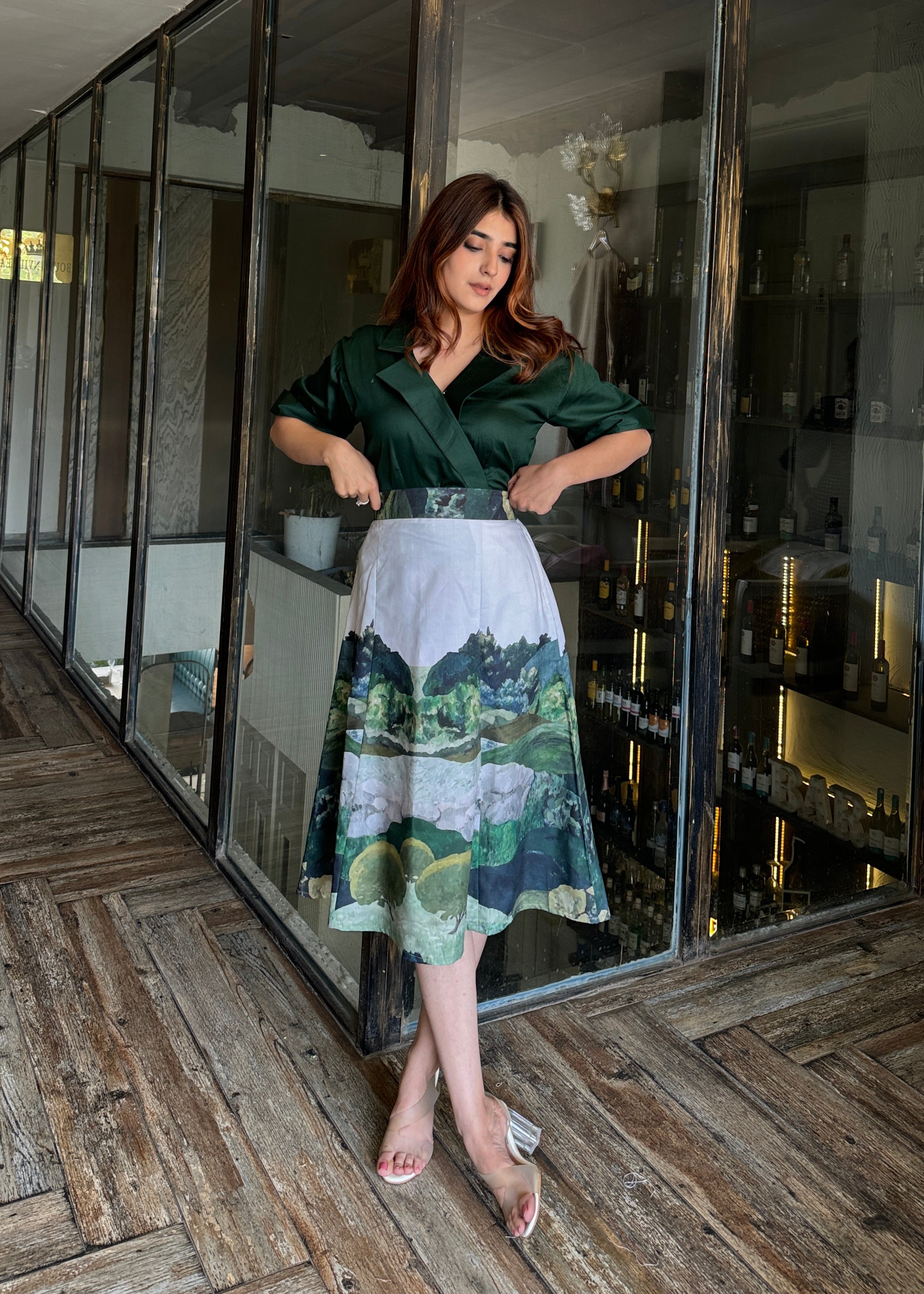 European Style Skirt Set