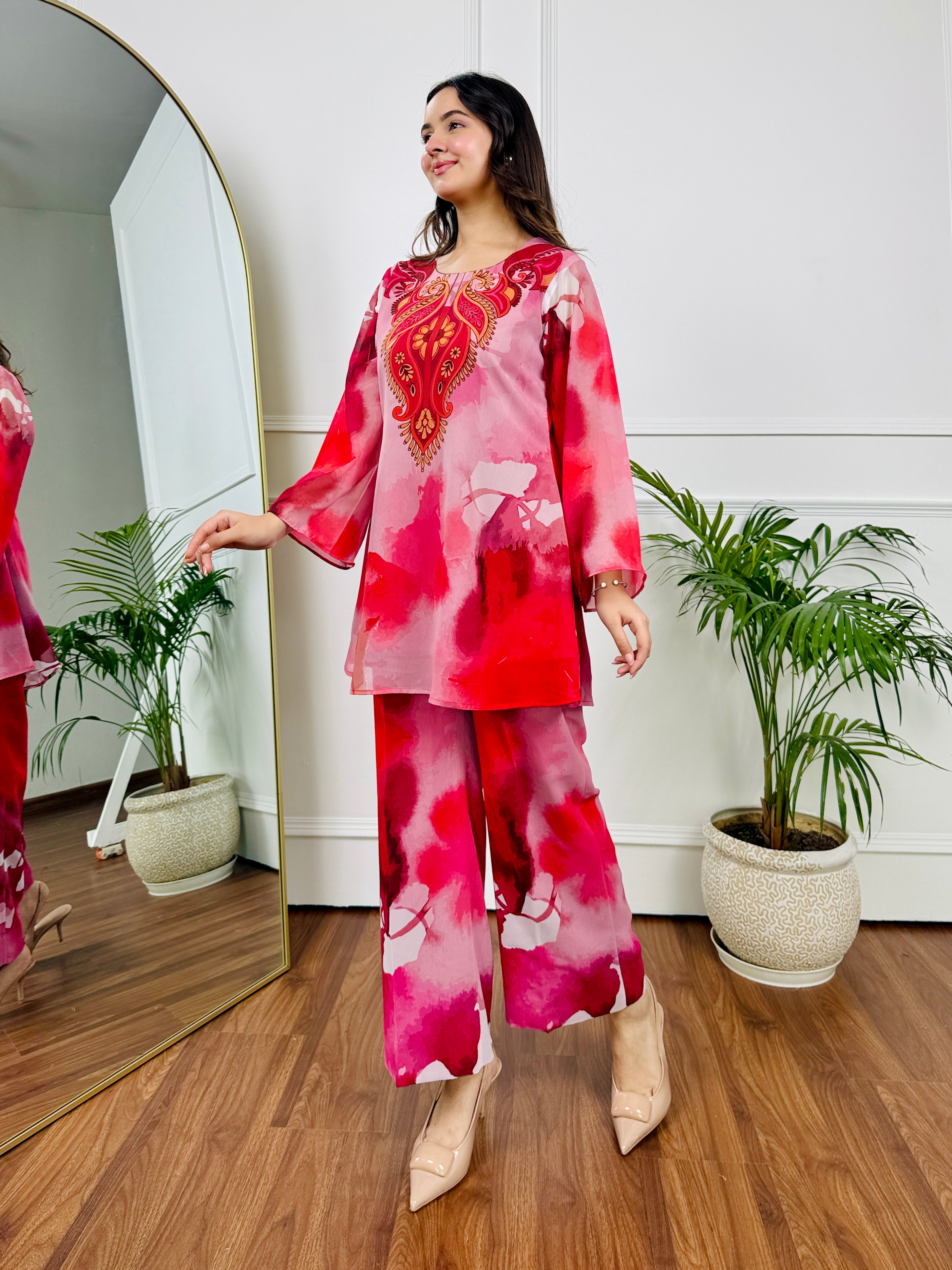 Pink Mirage Kurta Set