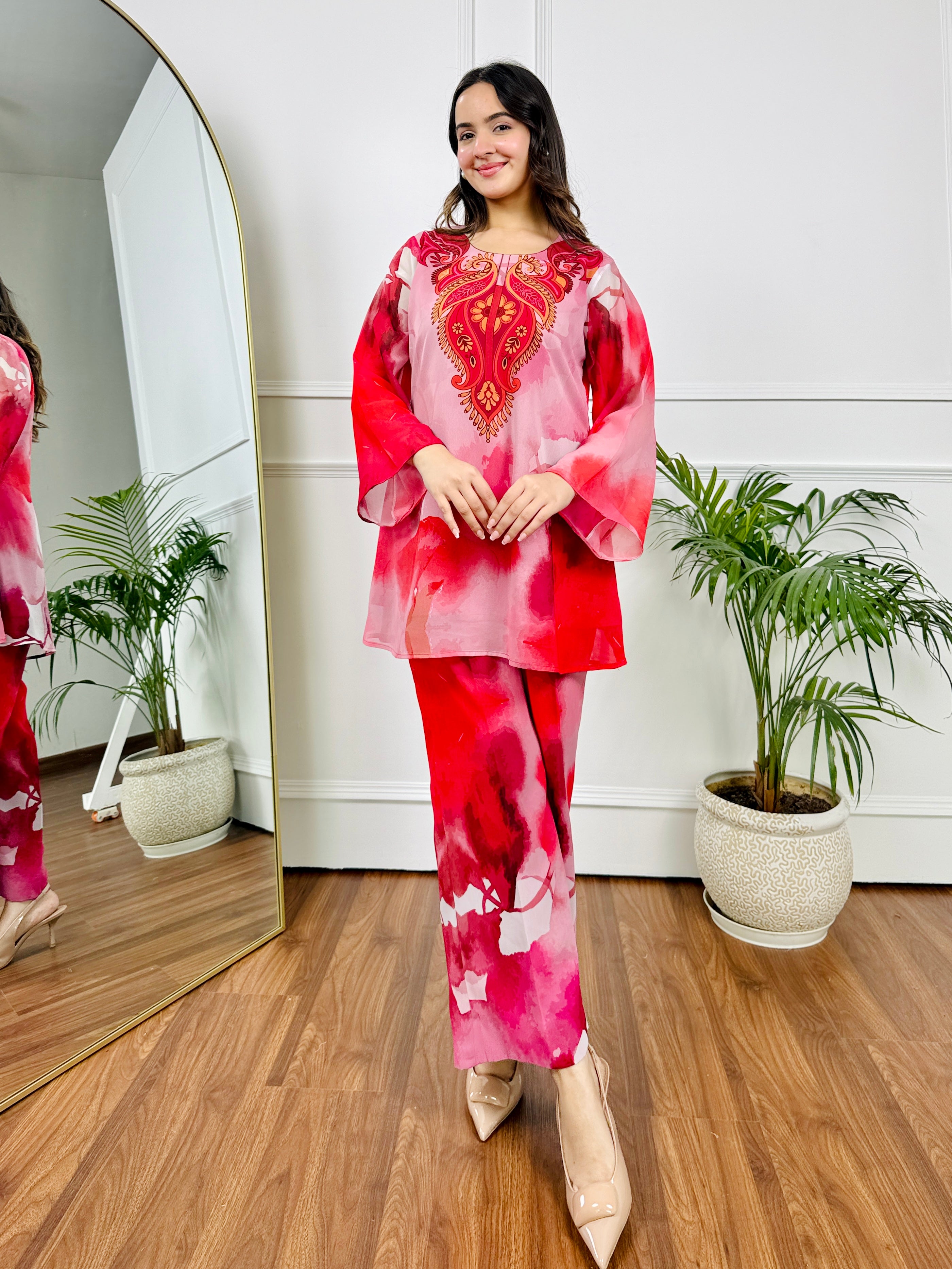 Pink Mirage Kurta Set