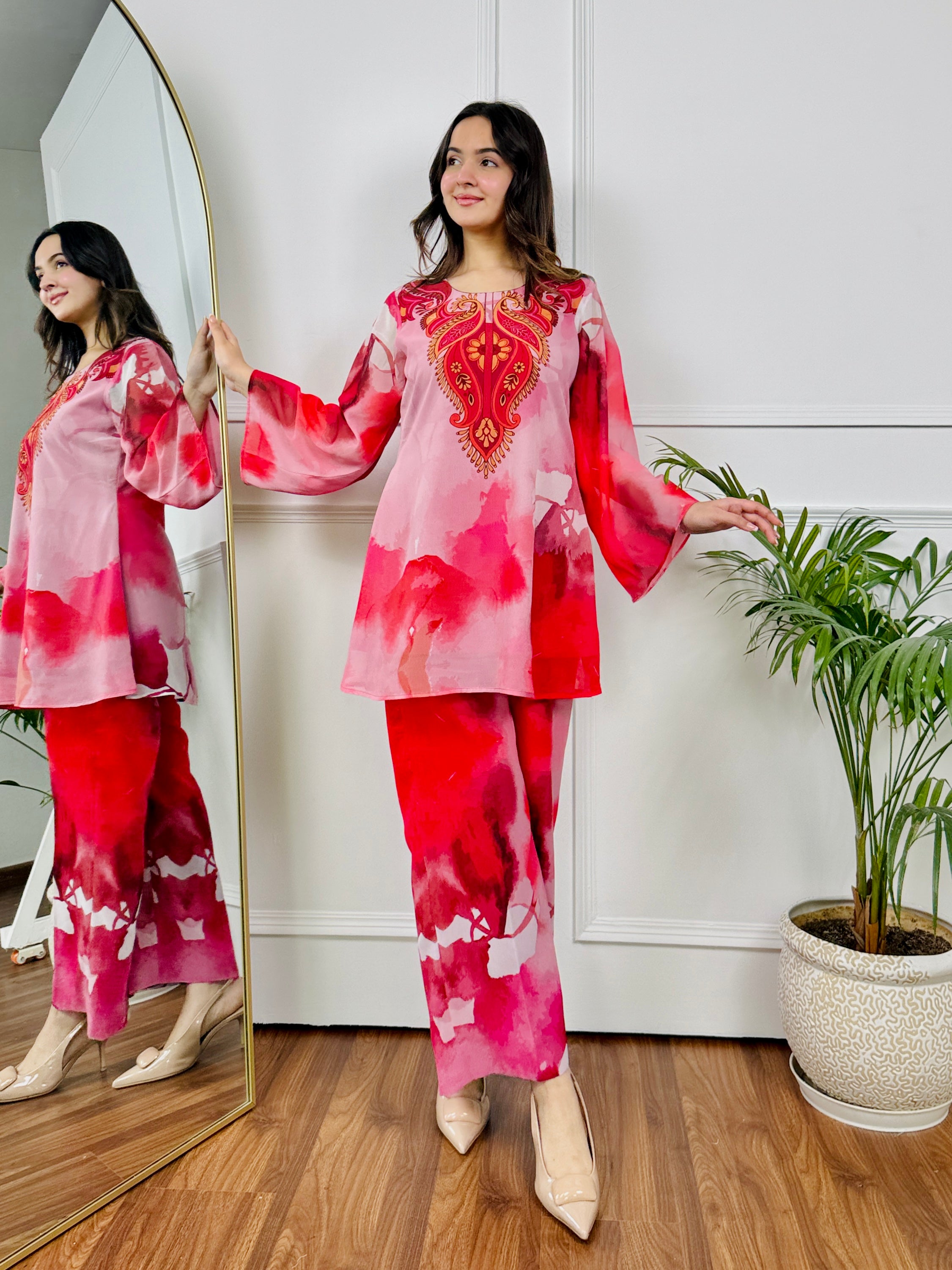 Pink Mirage Kurta Set