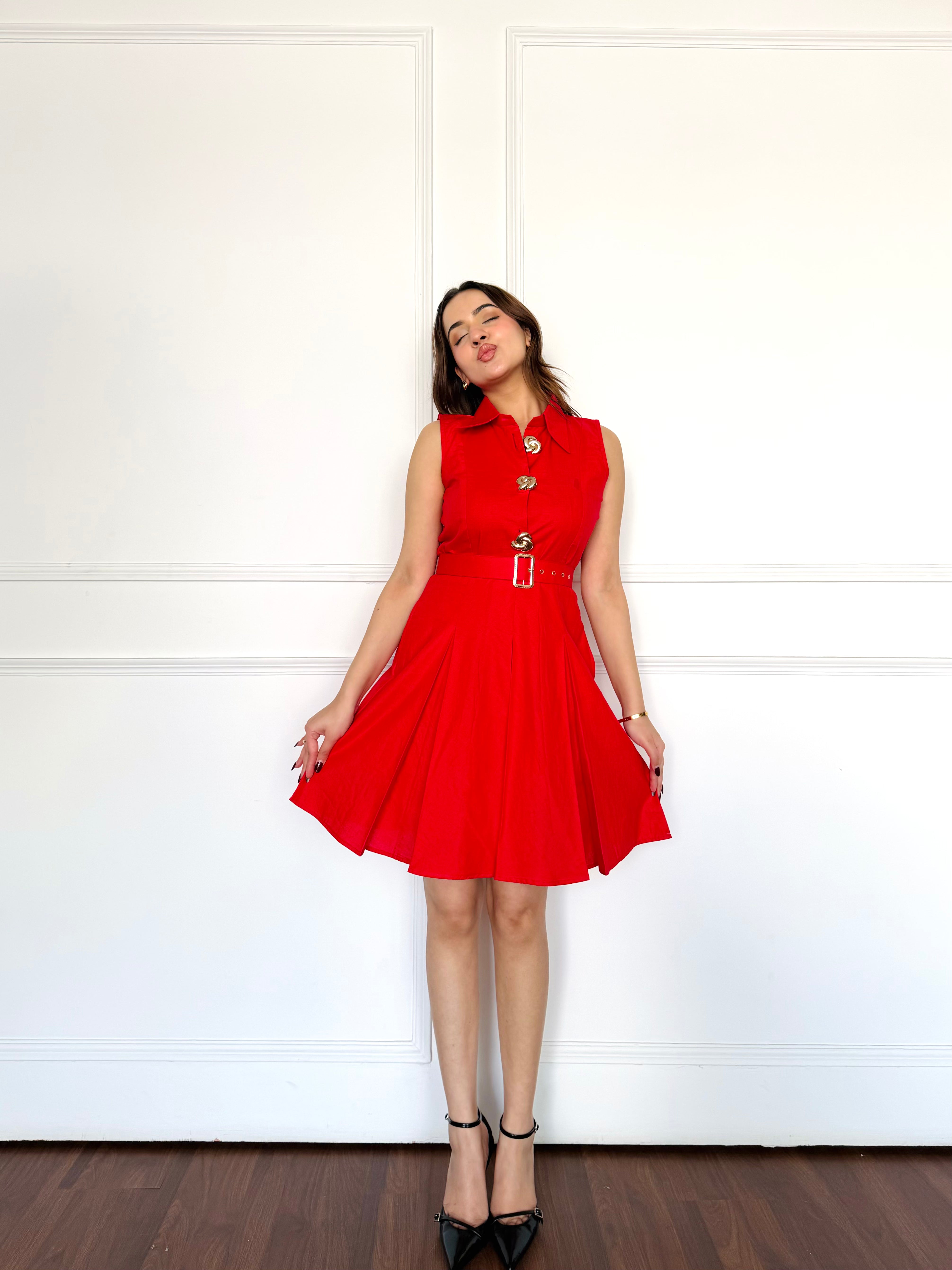 Basic Red Summer Dress