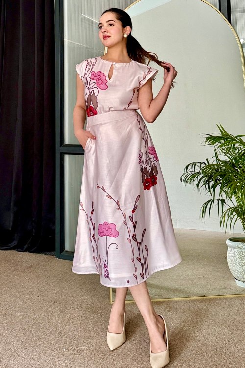 Blush Bloom Skirt Set