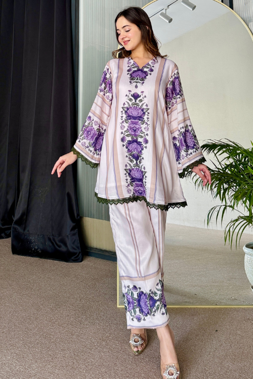 Khayal Beige Kurta Set
