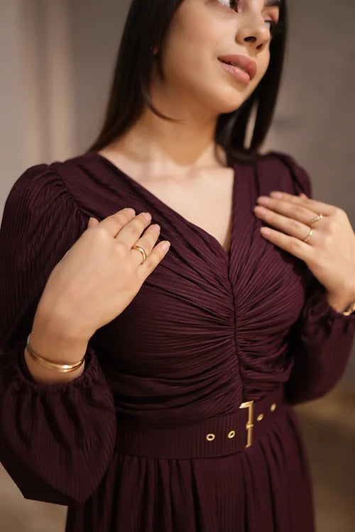 Miley Pleated Formal Dress