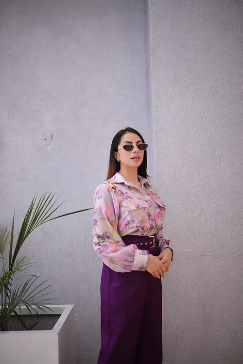 Amaira Formal Coord In Shades Of Purple