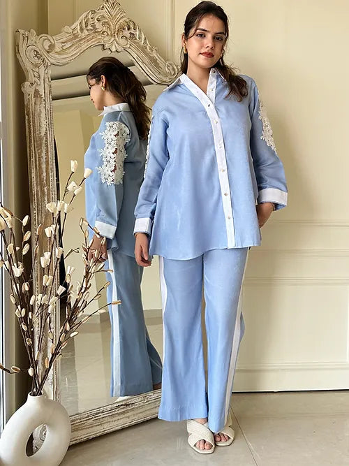 Tyla Denim Blue Coord Set