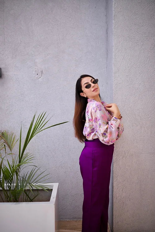 Amaira Formal Coord In Shades Of Purple