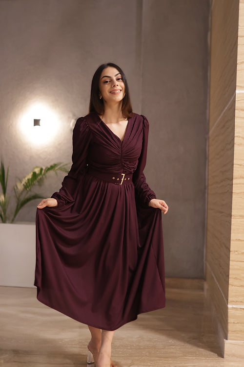 Miley Pleated Formal Dress