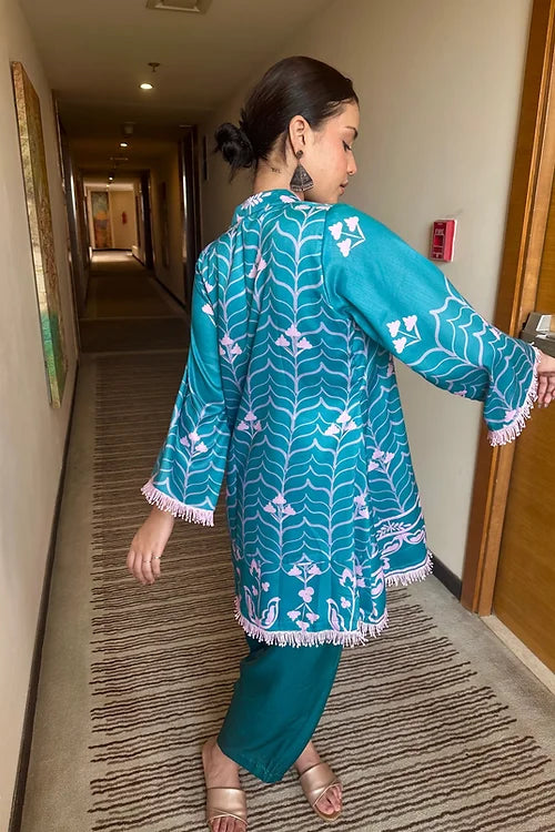 Ayesha Flared Pakistani Kurta Set