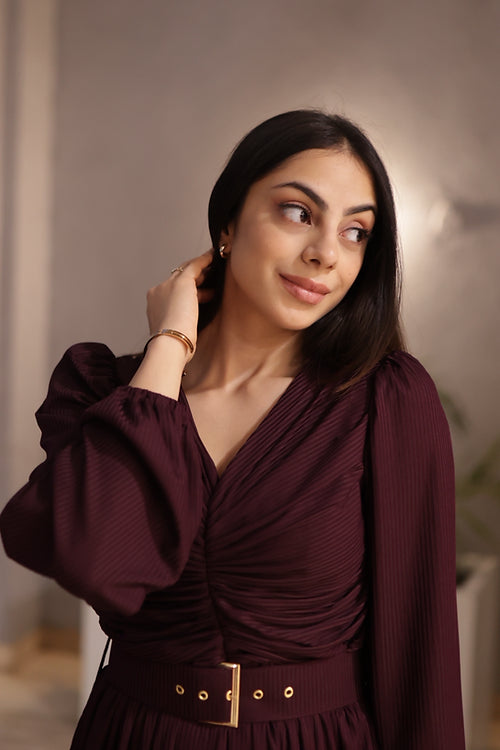 Miley Pleated Formal Dress