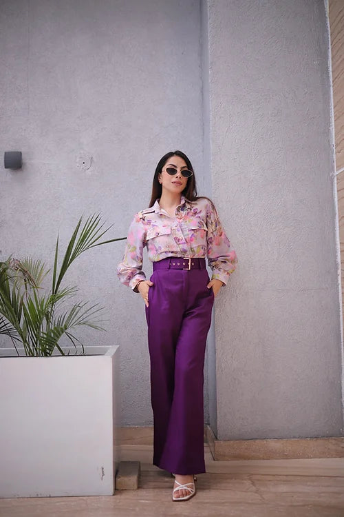 Amaira Formal Coord In Shades Of Purple