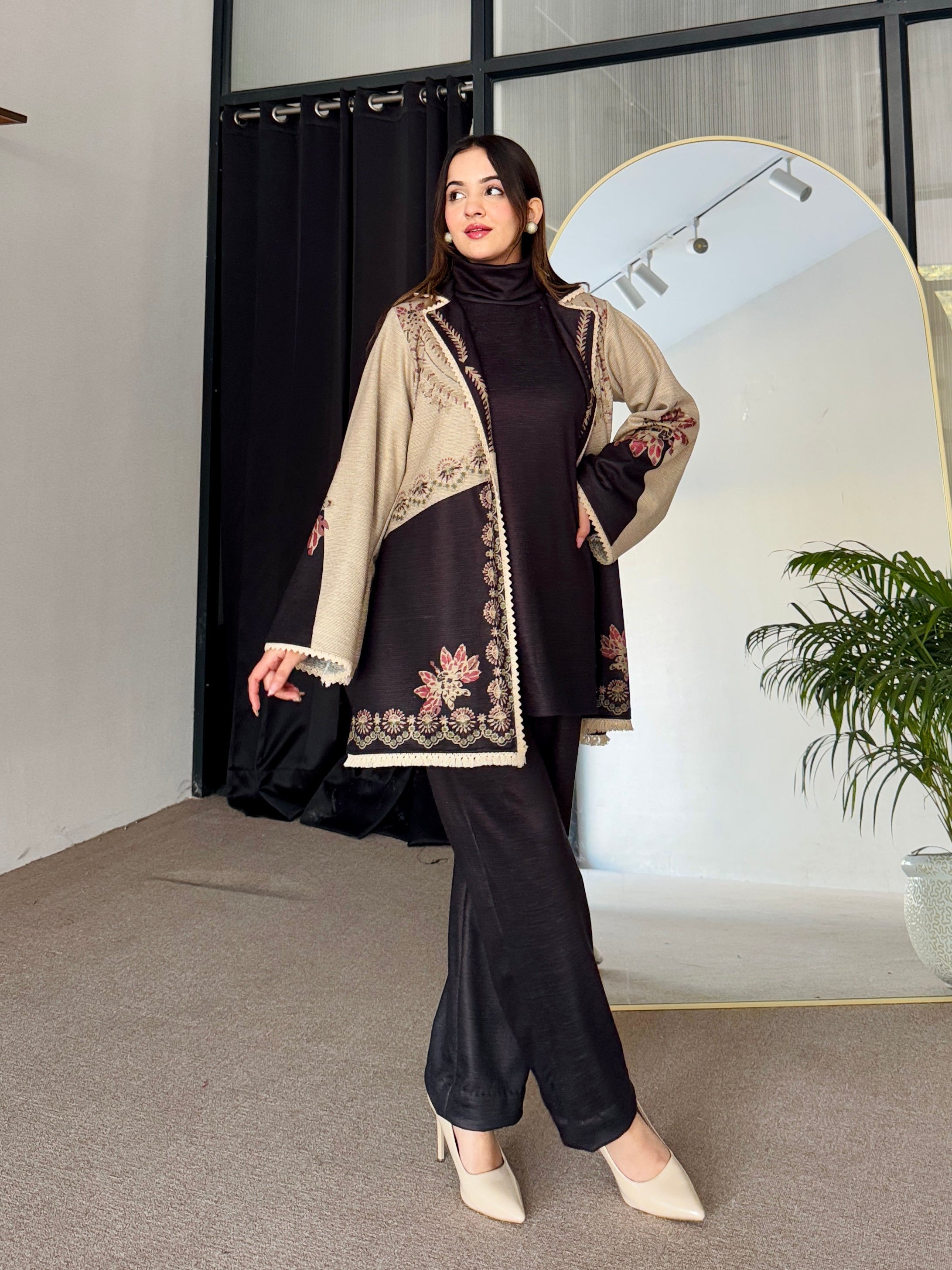 Midnight Blossom Winter 3 Piece Set