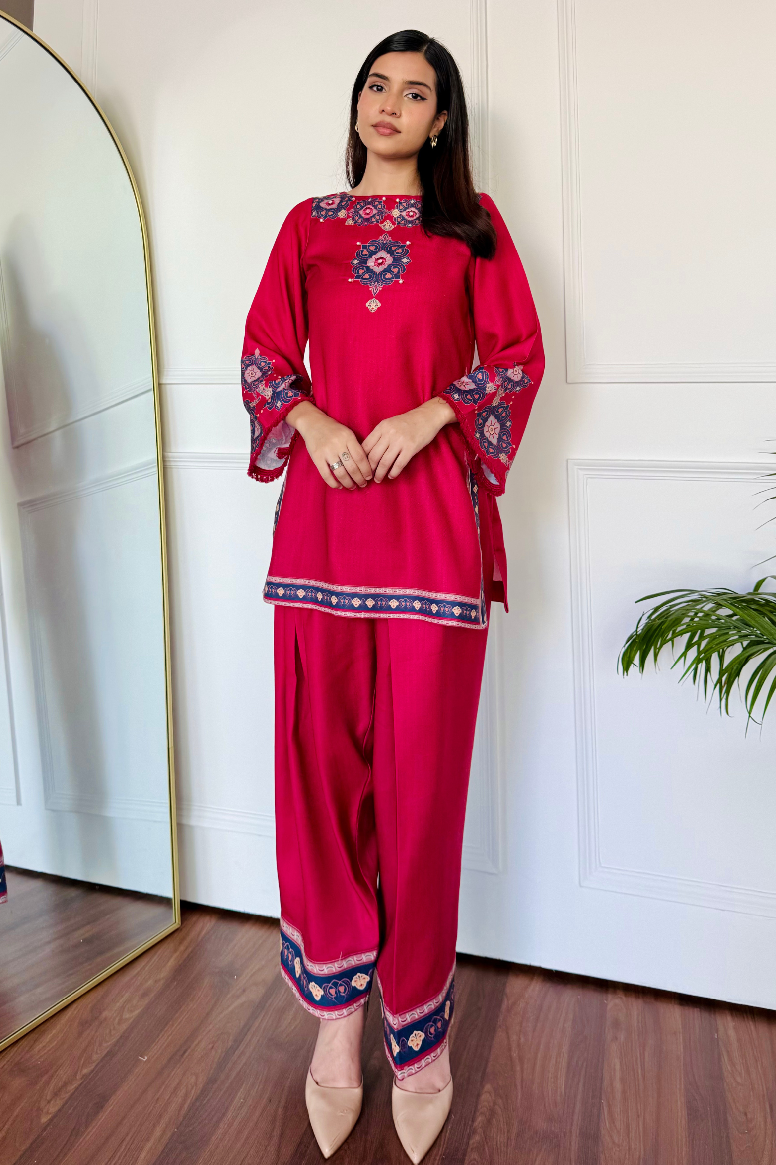 Ruby Radiance Kurta Set