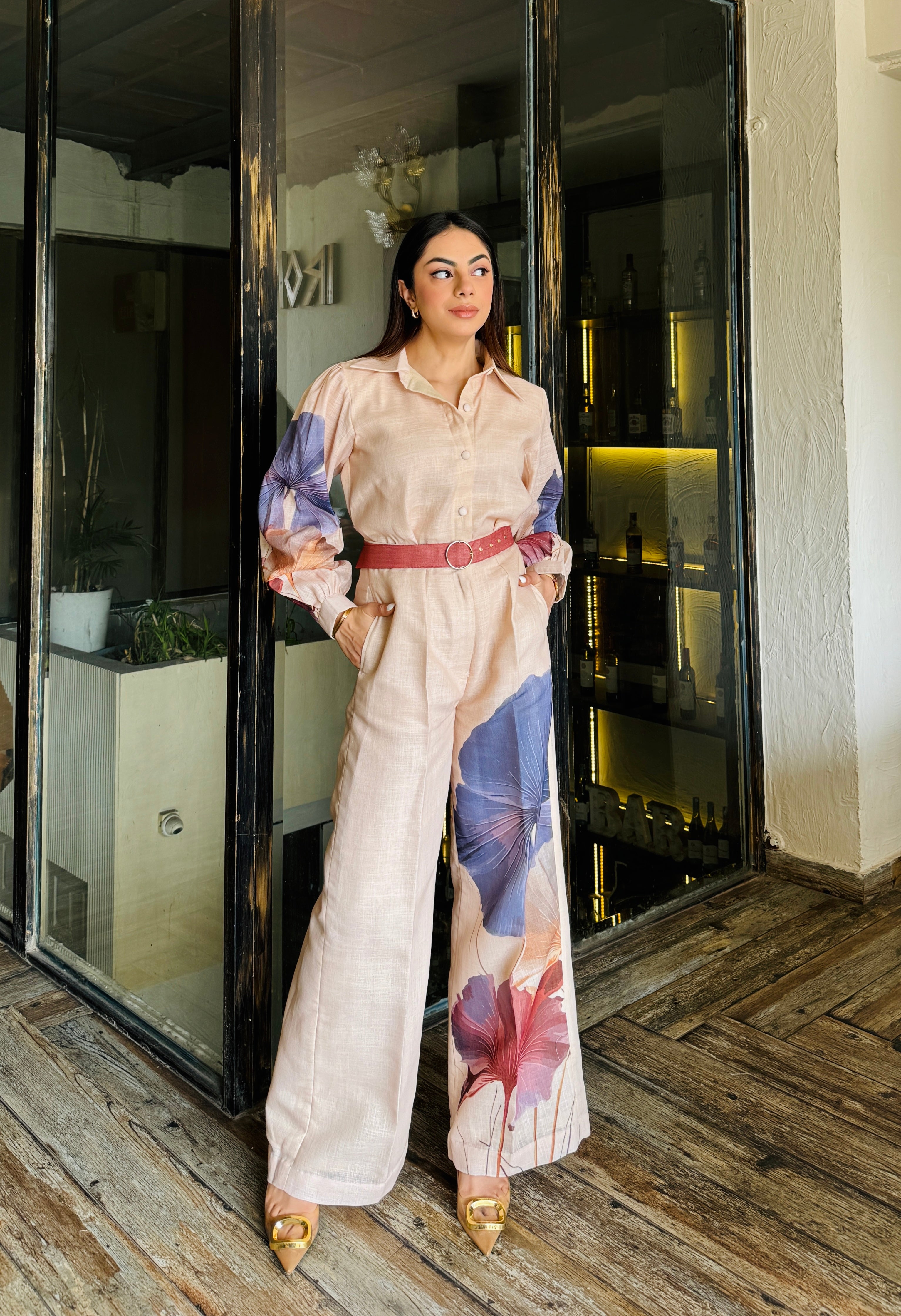 Taylor Formal Linen Coord Set