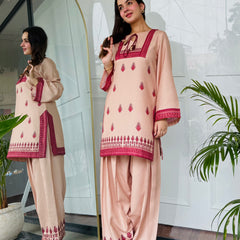 Beige Royale Farshi Salwaar Set
