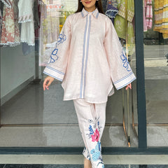 Noor E Beige Pakistani Kurta Set