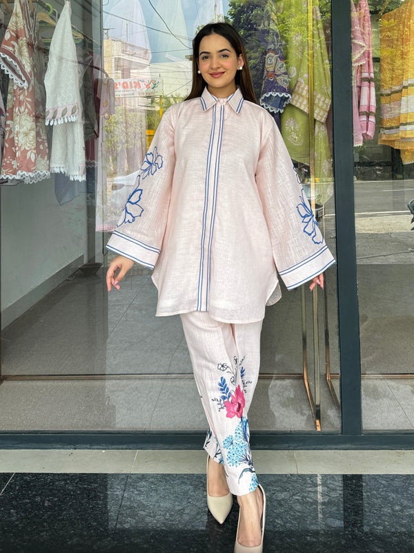 Noor E Beige Pakistani Kurta Set