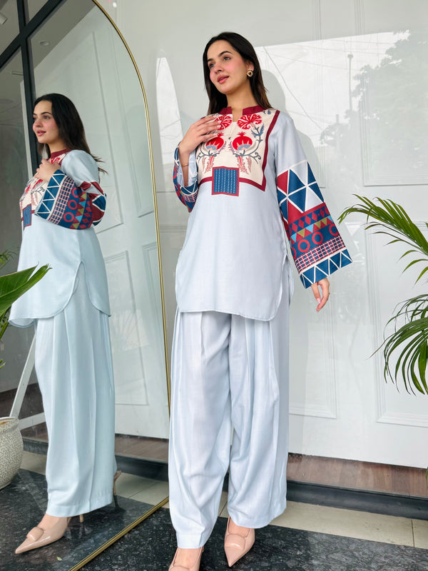 Blue Essence Kurta Set