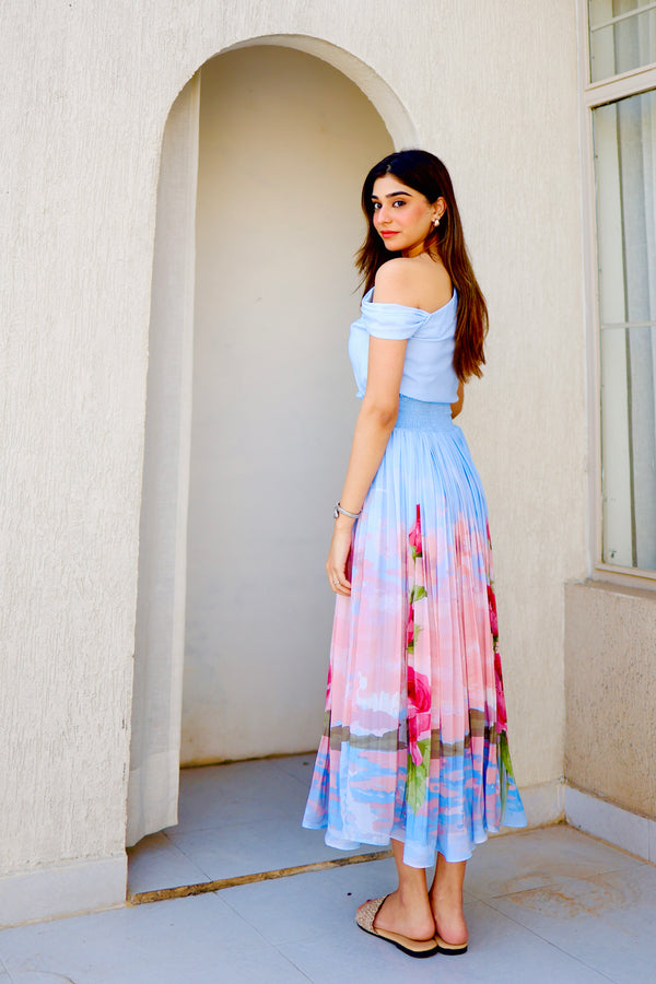 Tropical Escape Summer Skirt Set
