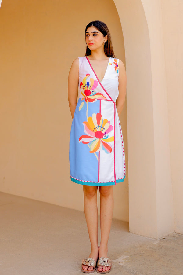 Sunny Doodle Abstract Dress