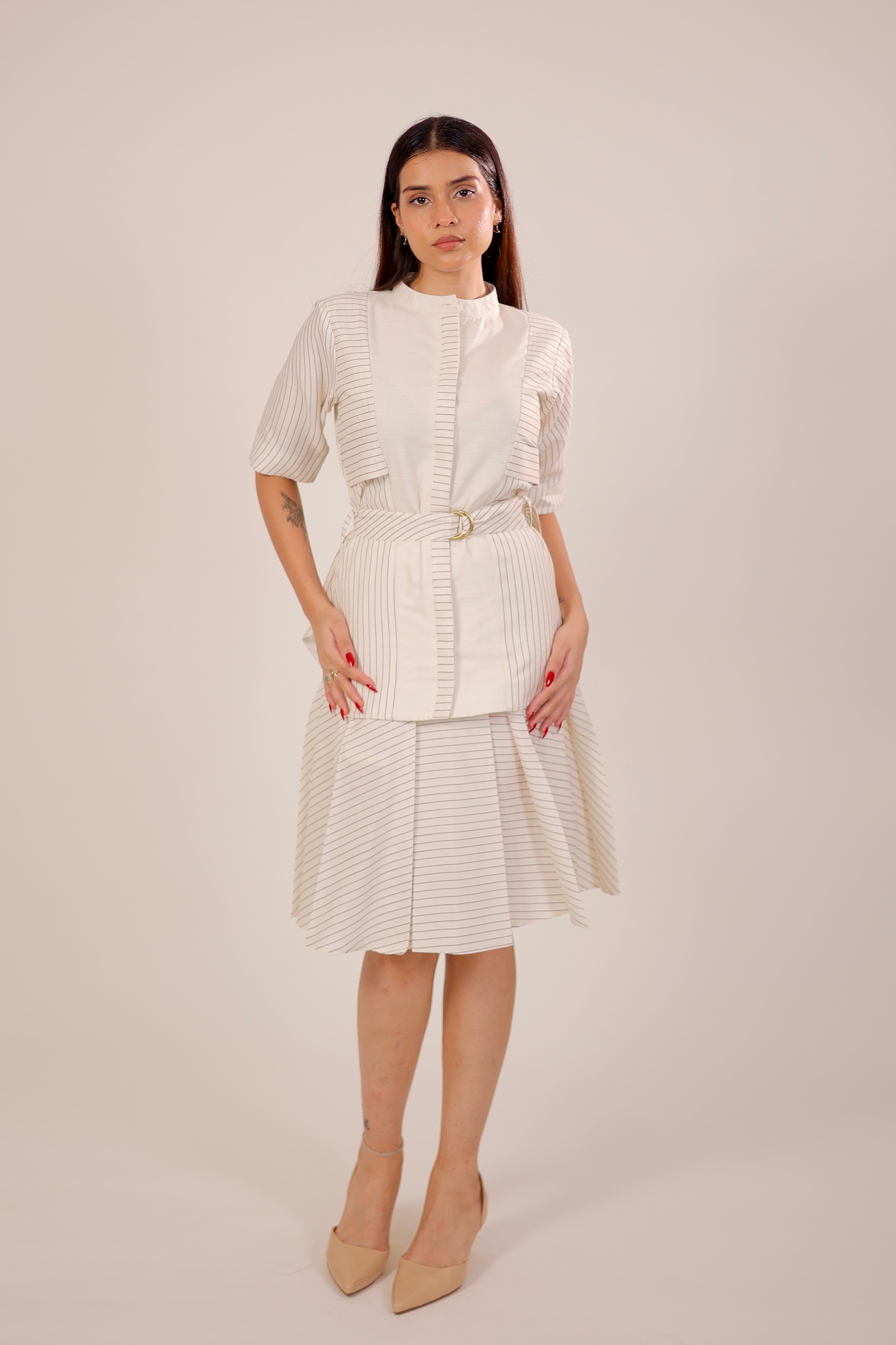 Linear Luxe Skirt Set