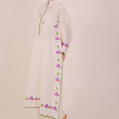 White Harmony Embroidered Kurta Set